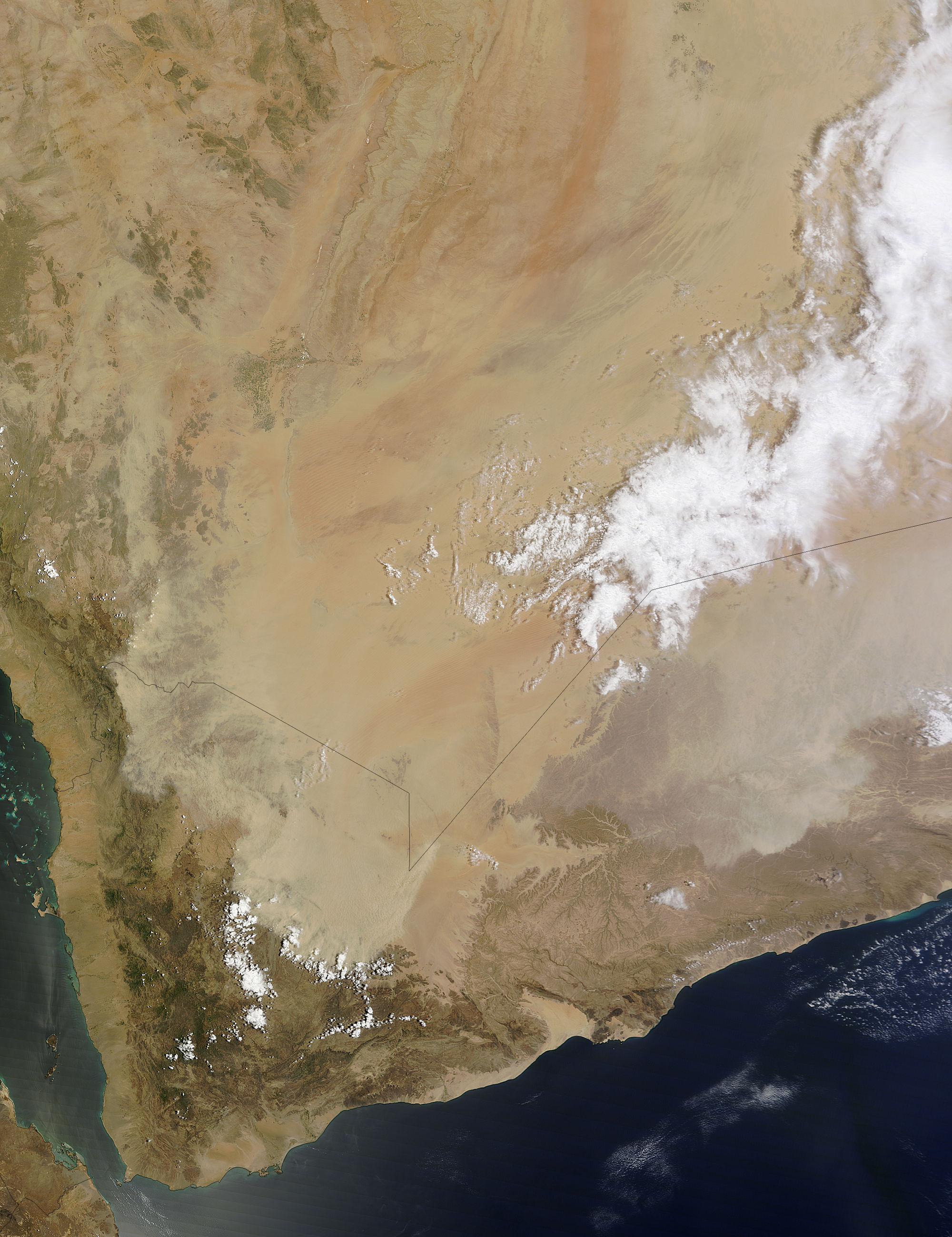 Dust storm on the Arabian Peninsula - related image preview