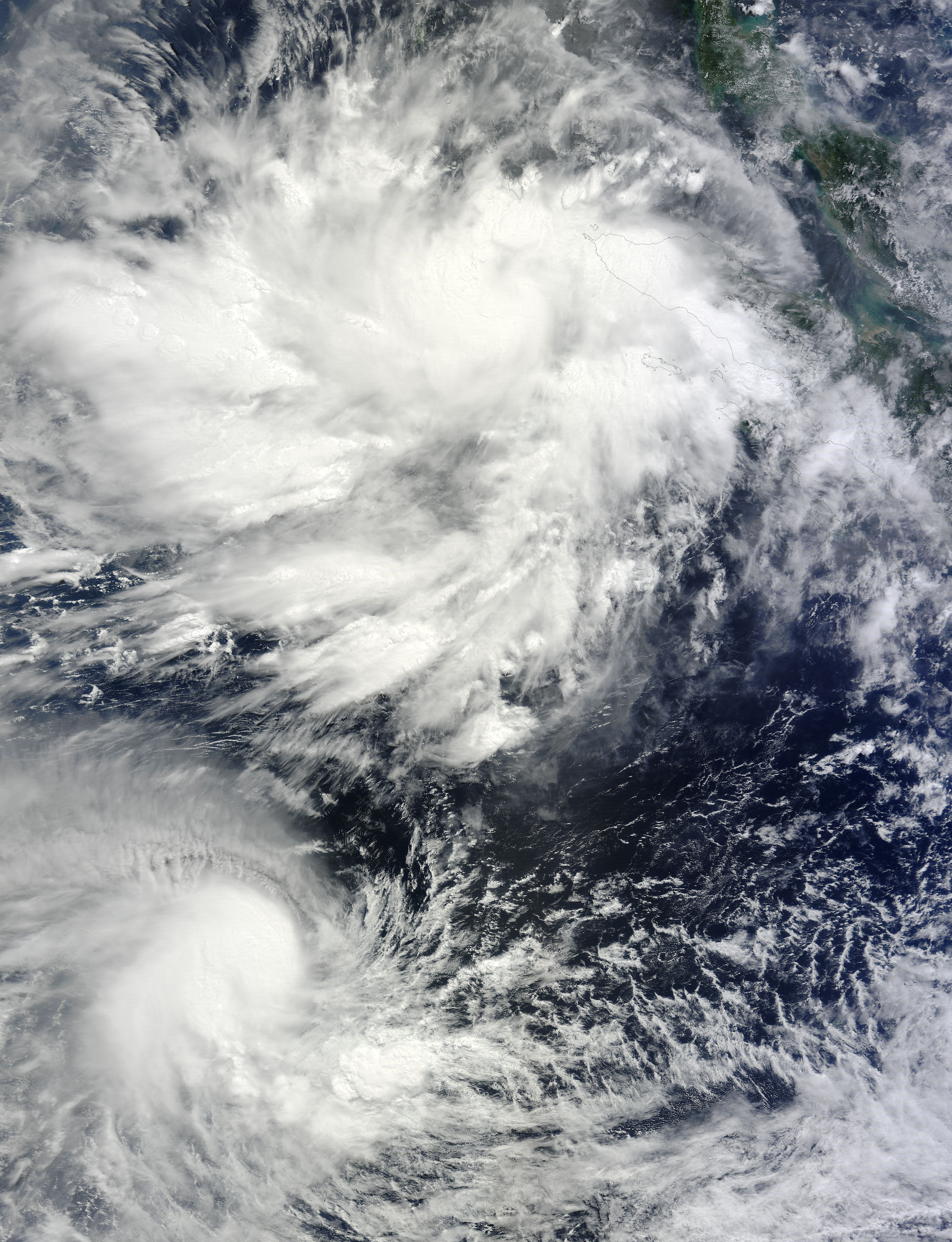 Tropical Cyclones Jamala (24S) and One (01B) in the Indian Ocean - related image preview