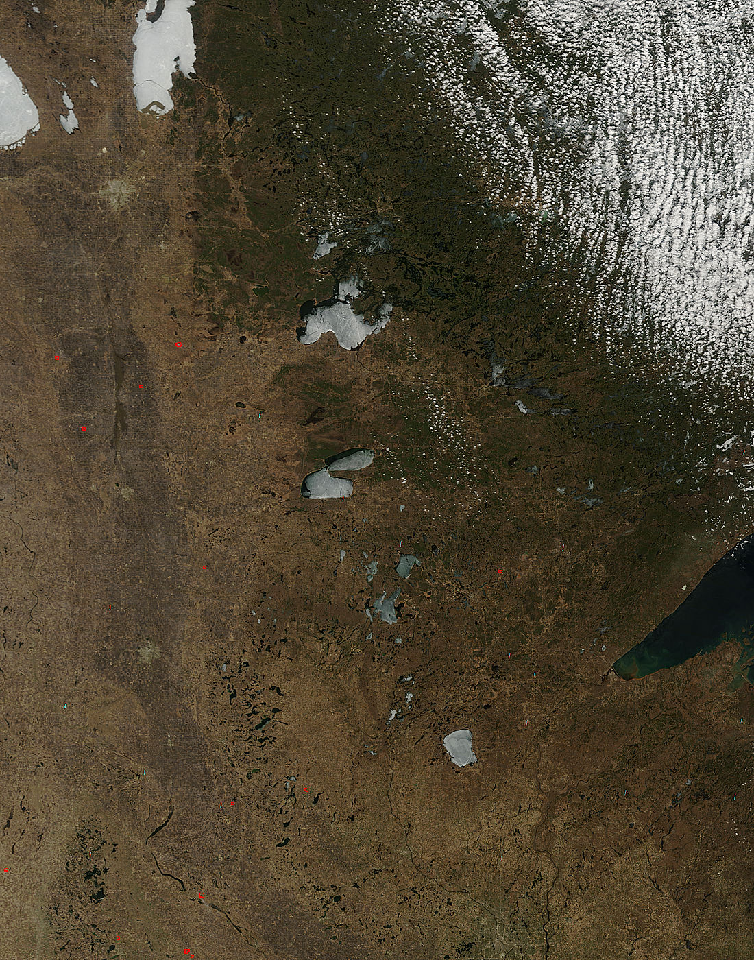 Ice on northern Minnesota lakes - related image preview