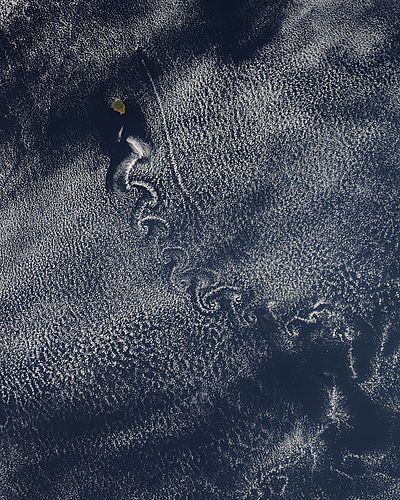Cloud vortices off Isla Socorro, North Pacific - related image preview