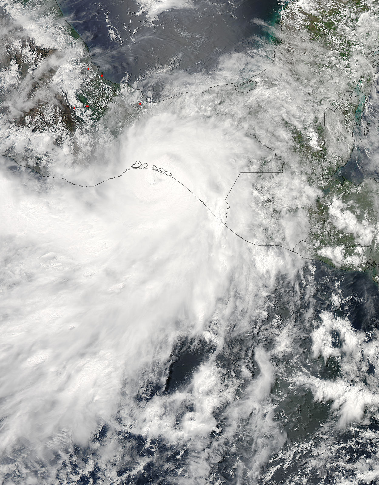 Hurricane Barbara (02E) over Central America - related image preview