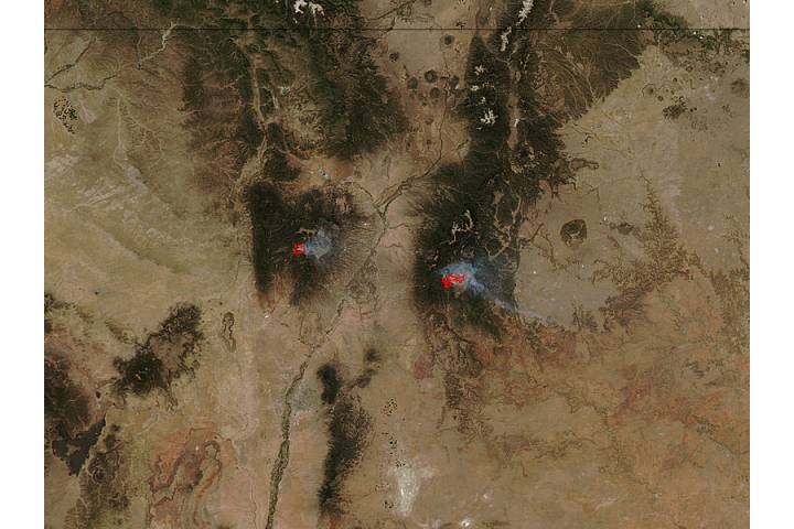 Thompson Ridge and Tres Lagunas Fires, New Mexico - selected image