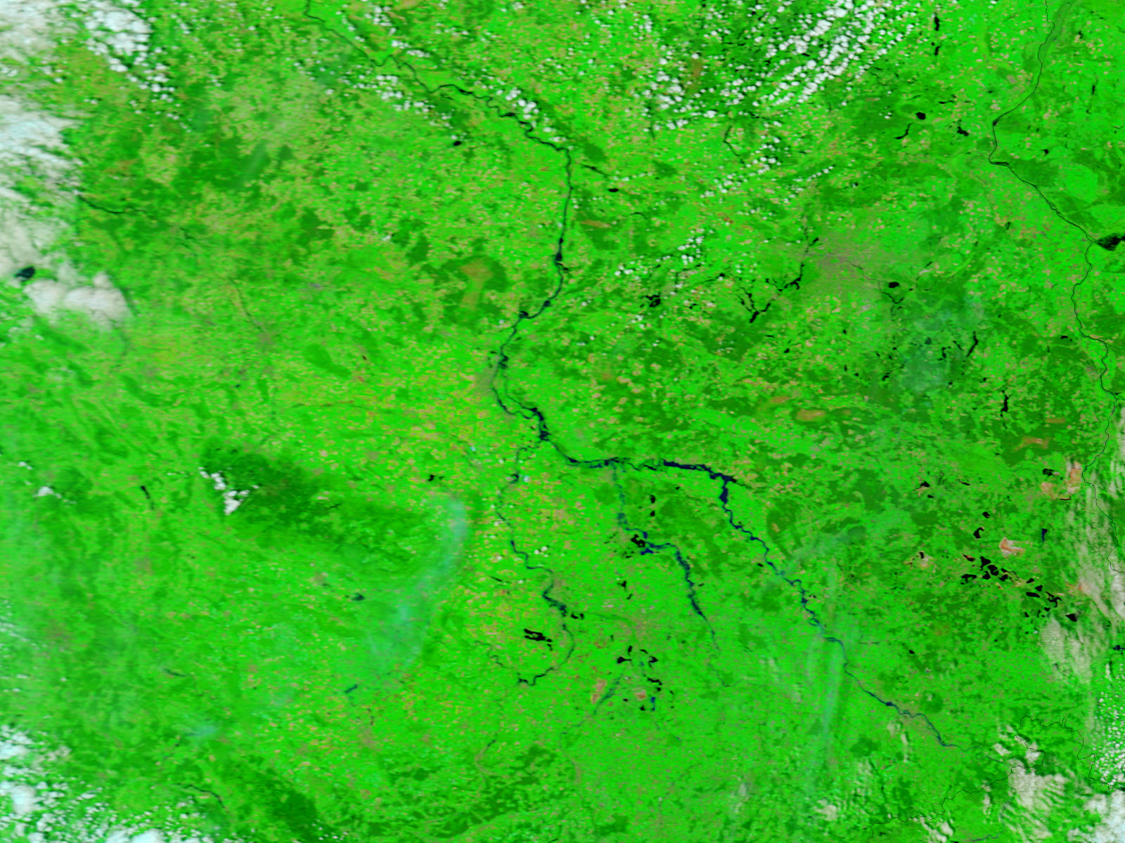 Floods in central Germany (false color) - related image preview