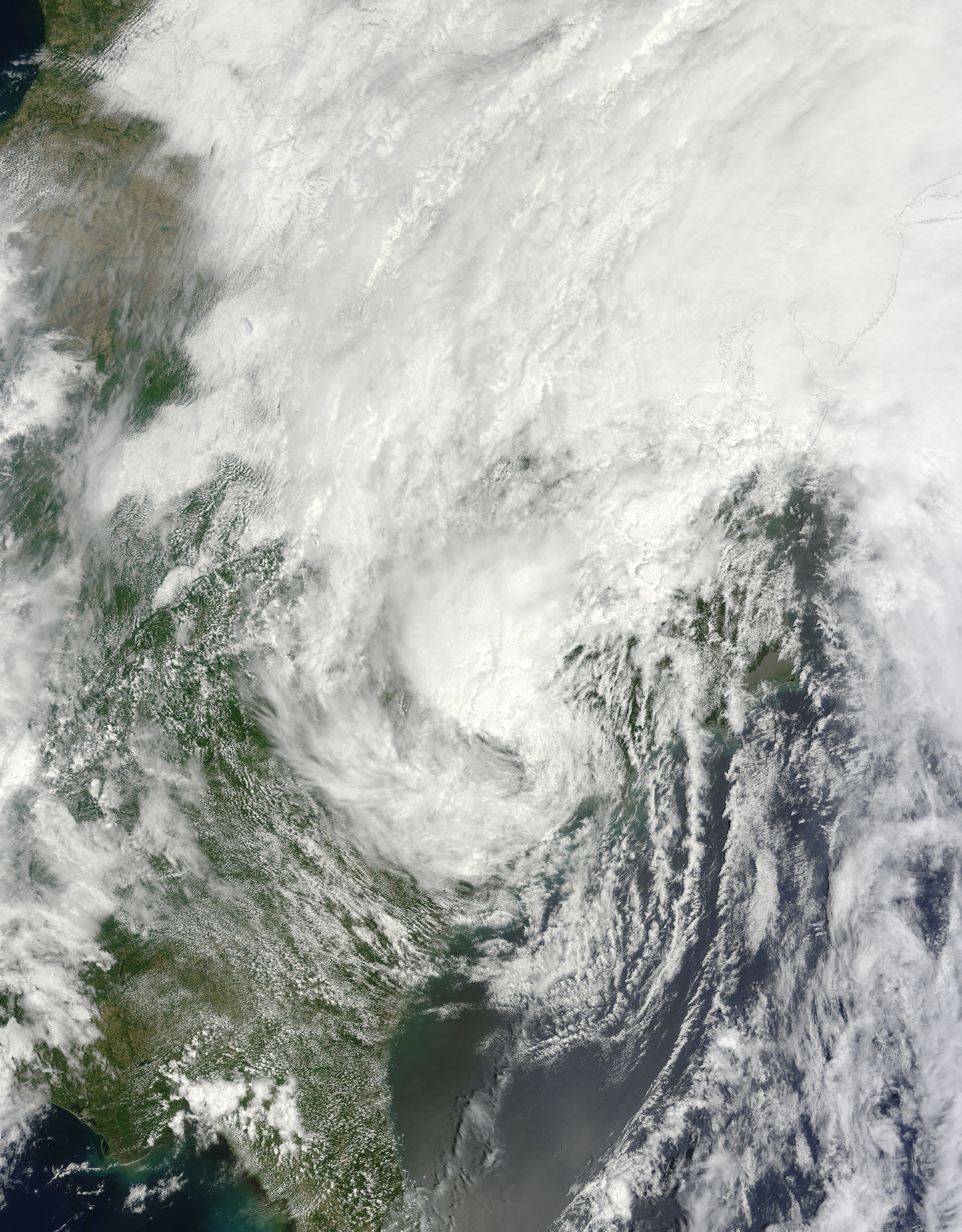 Tropical Storm Andrea (01L) over southeastern United States - related image preview