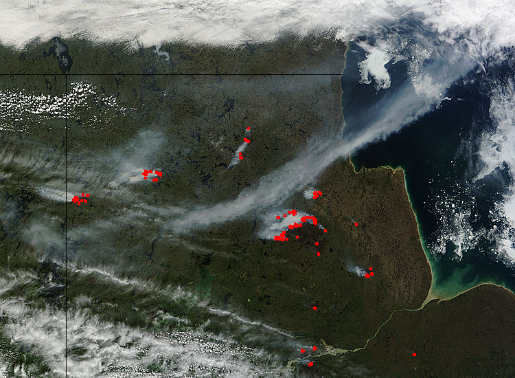 Fires in central Canada - related image preview