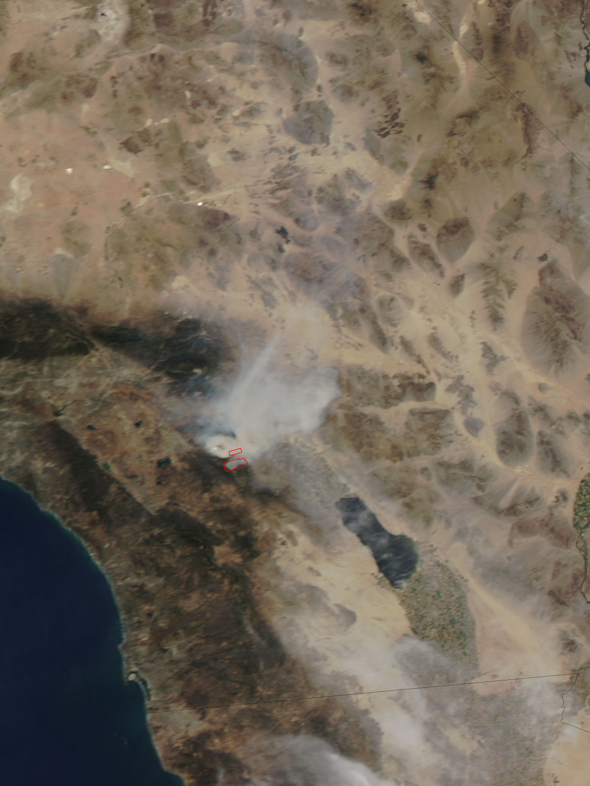 Mountain Fire, Southern California (afternoon Overpass)