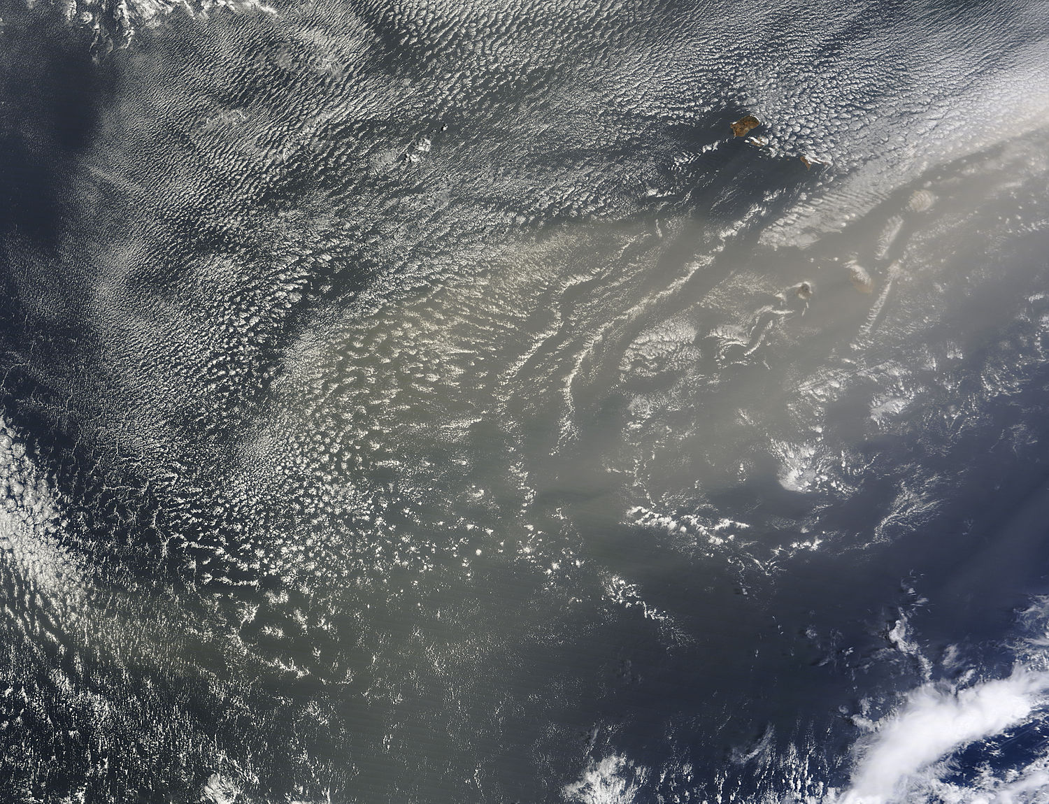 Saharan dust over the Atlantic Ocean