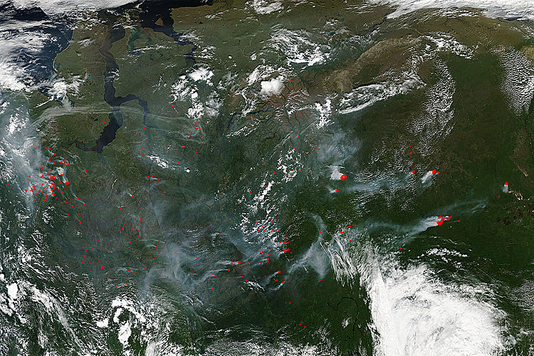 Fires across central Russia - related image preview