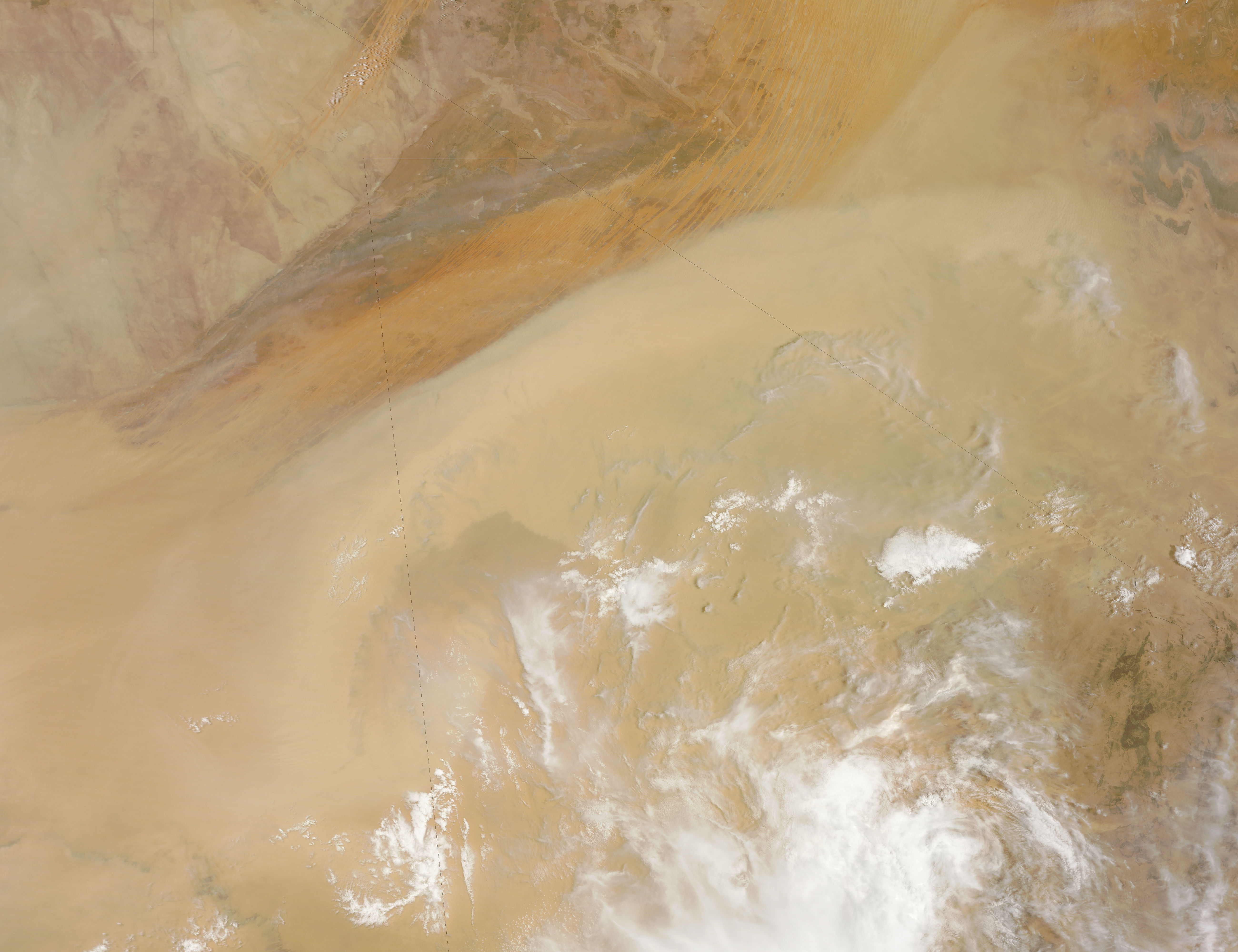 Dust storm in the Sahara Desert - related image preview