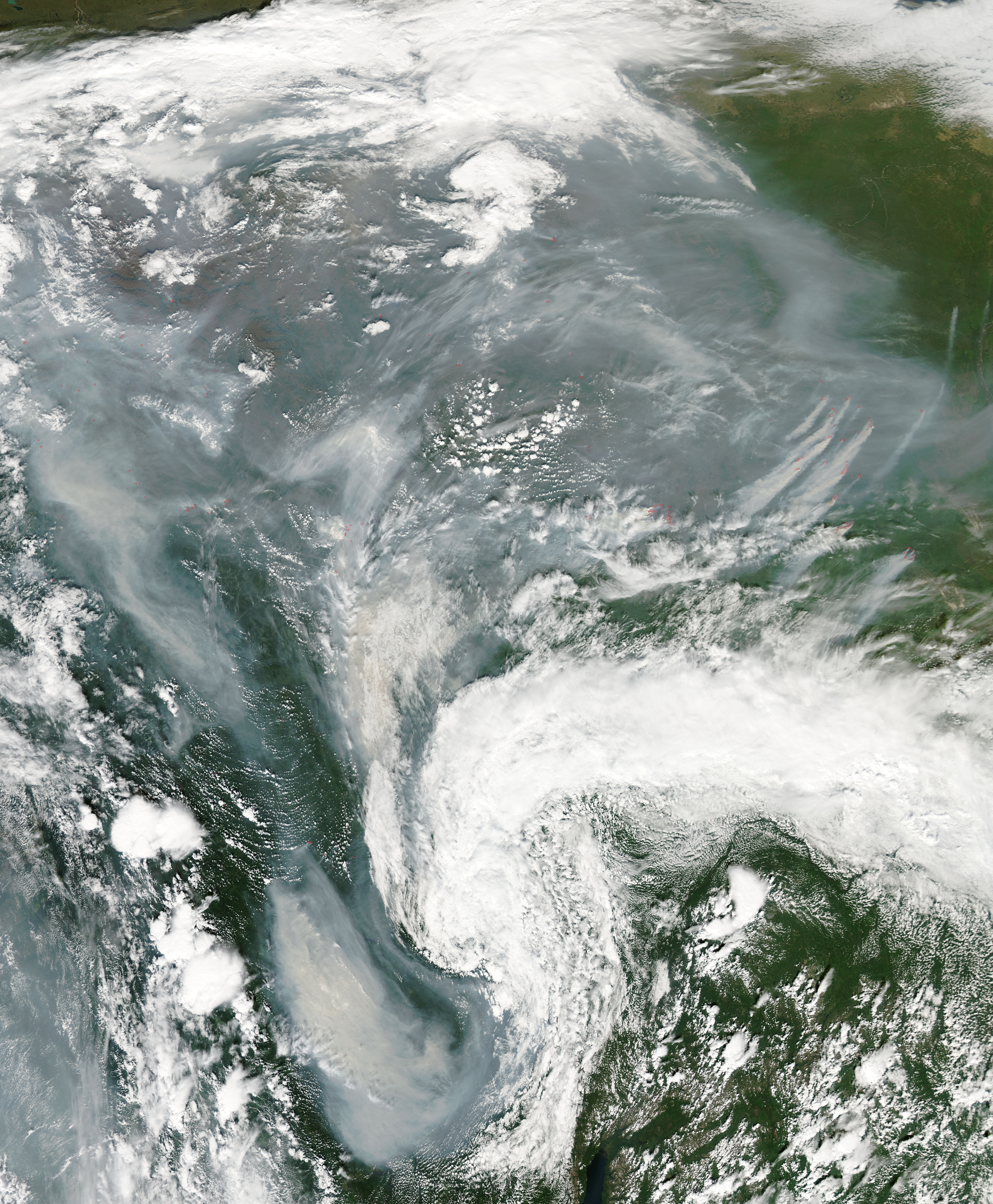 Smoke and fires across central Russia - related image preview
