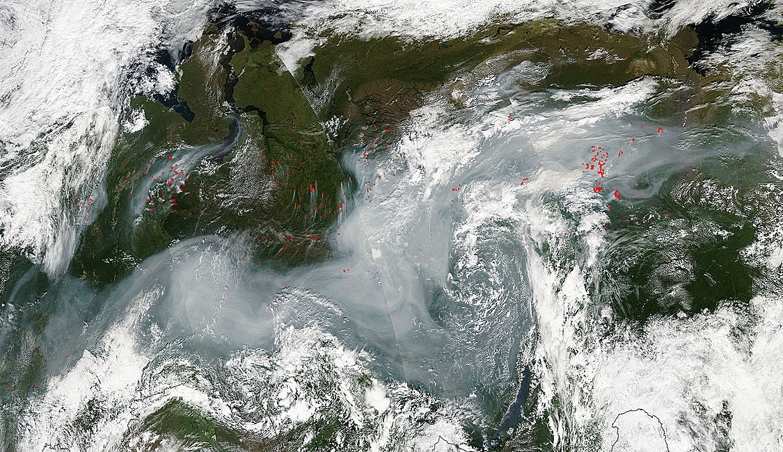 Smoke and fires across central Russia - related image preview