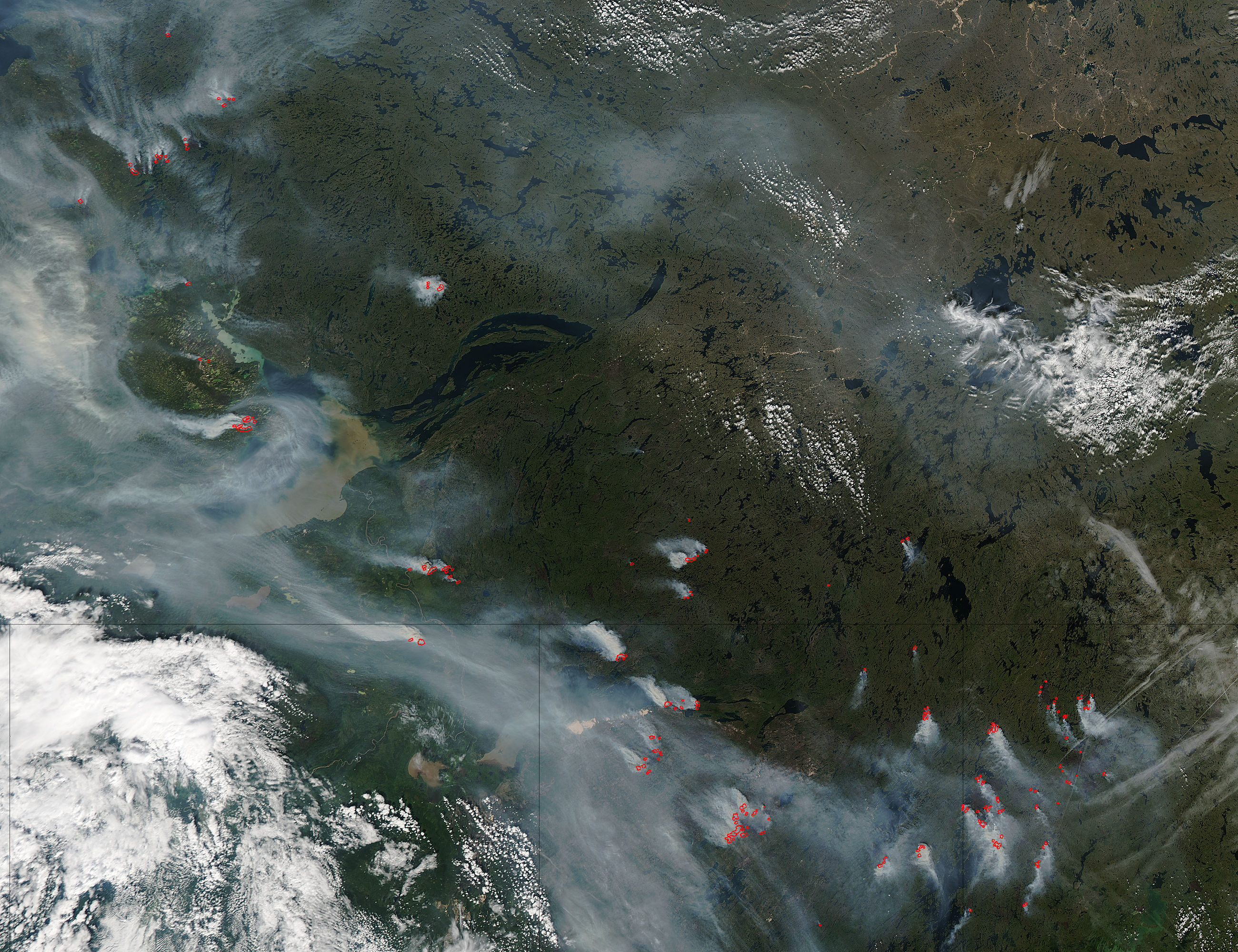 Fires and smoke in western Canada - related image preview