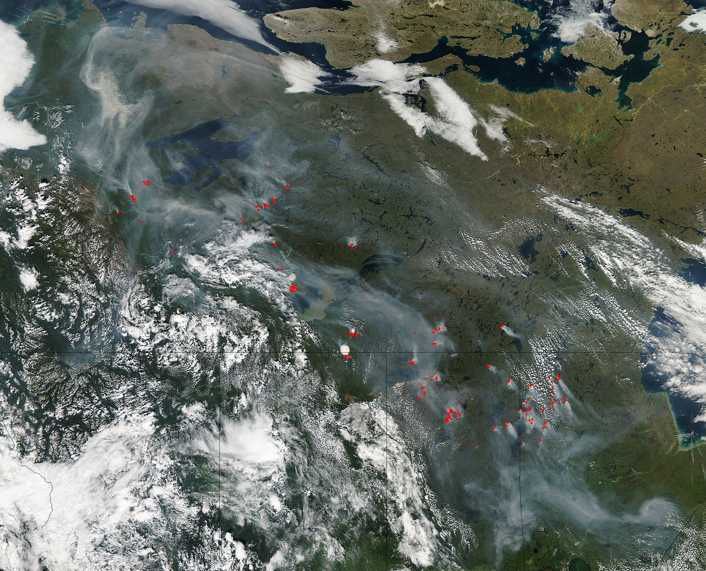 Fires and smoke in western Canada - related image preview