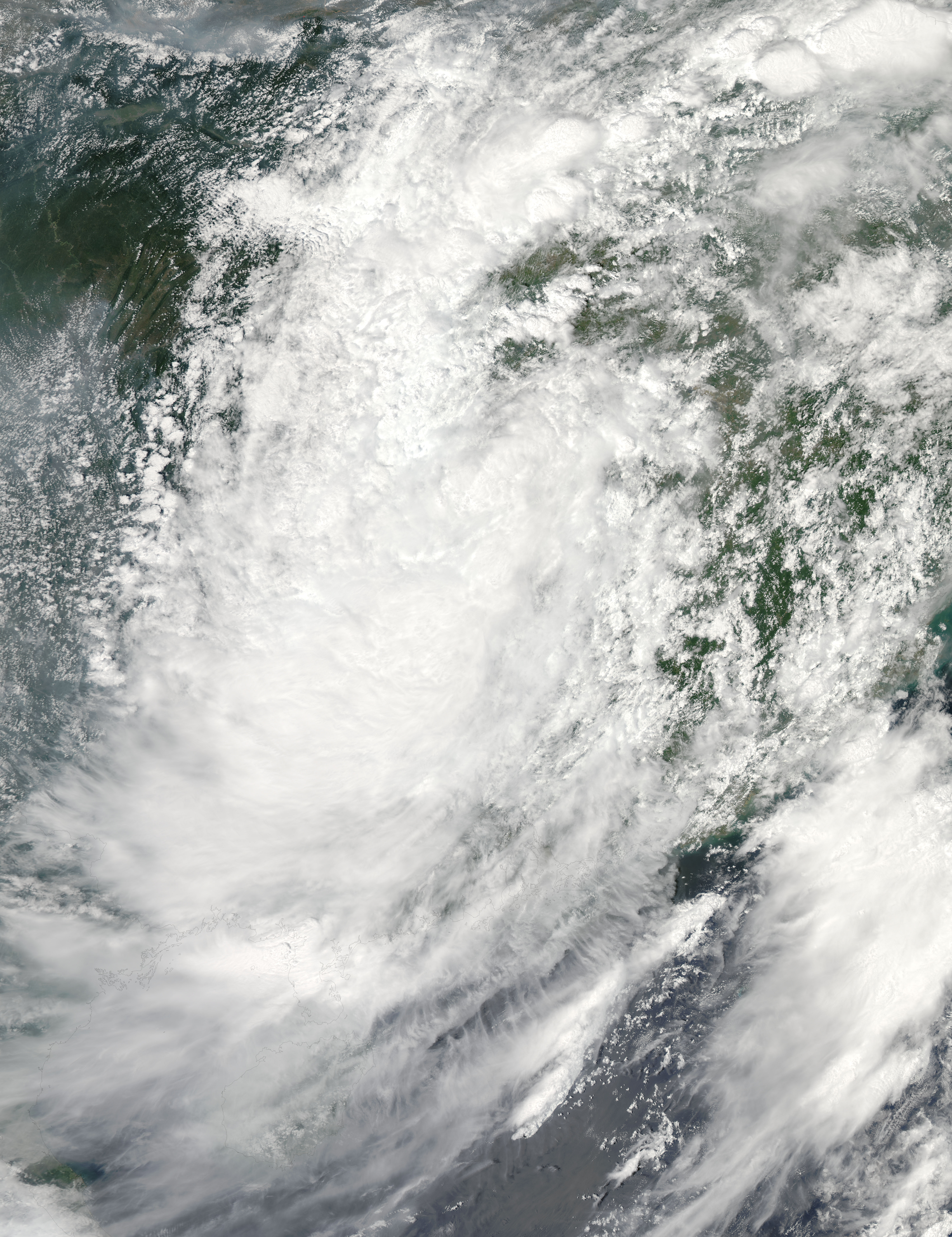 Remnants of Typhoon Trami (12W) over China - related image preview