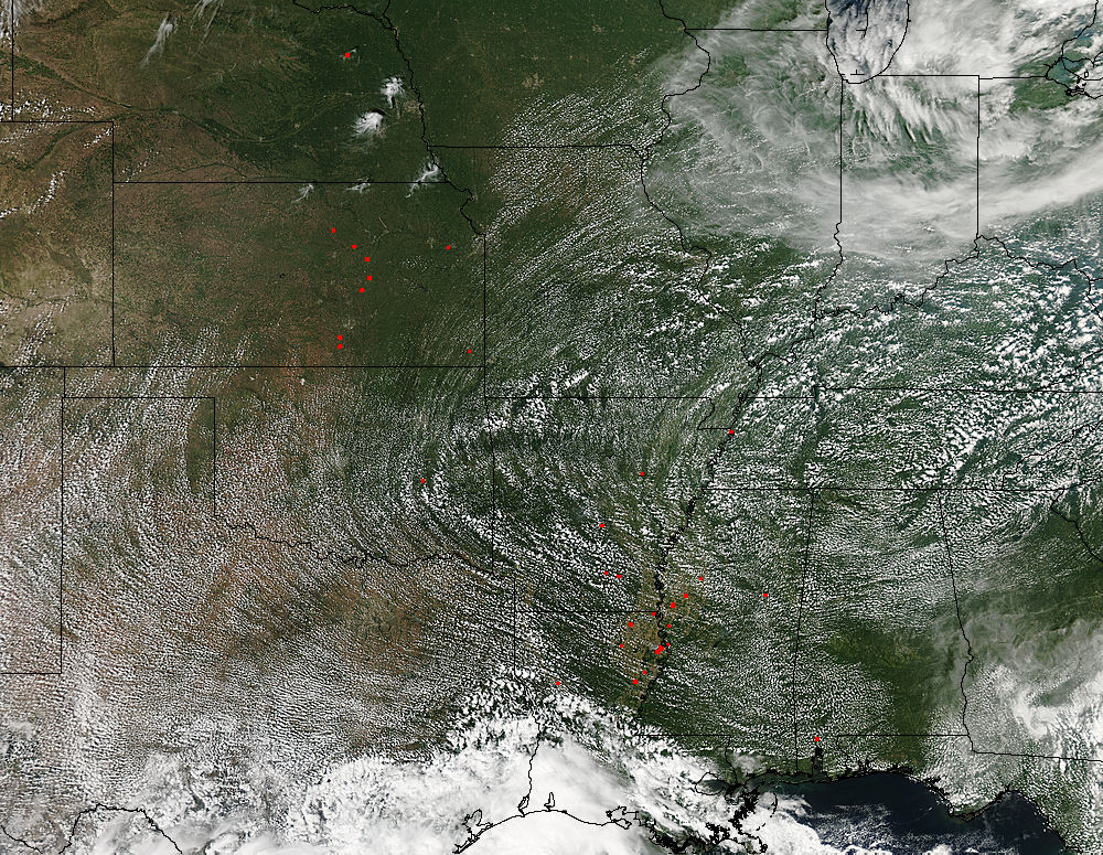 Clouds over the southeastern United States - related image preview