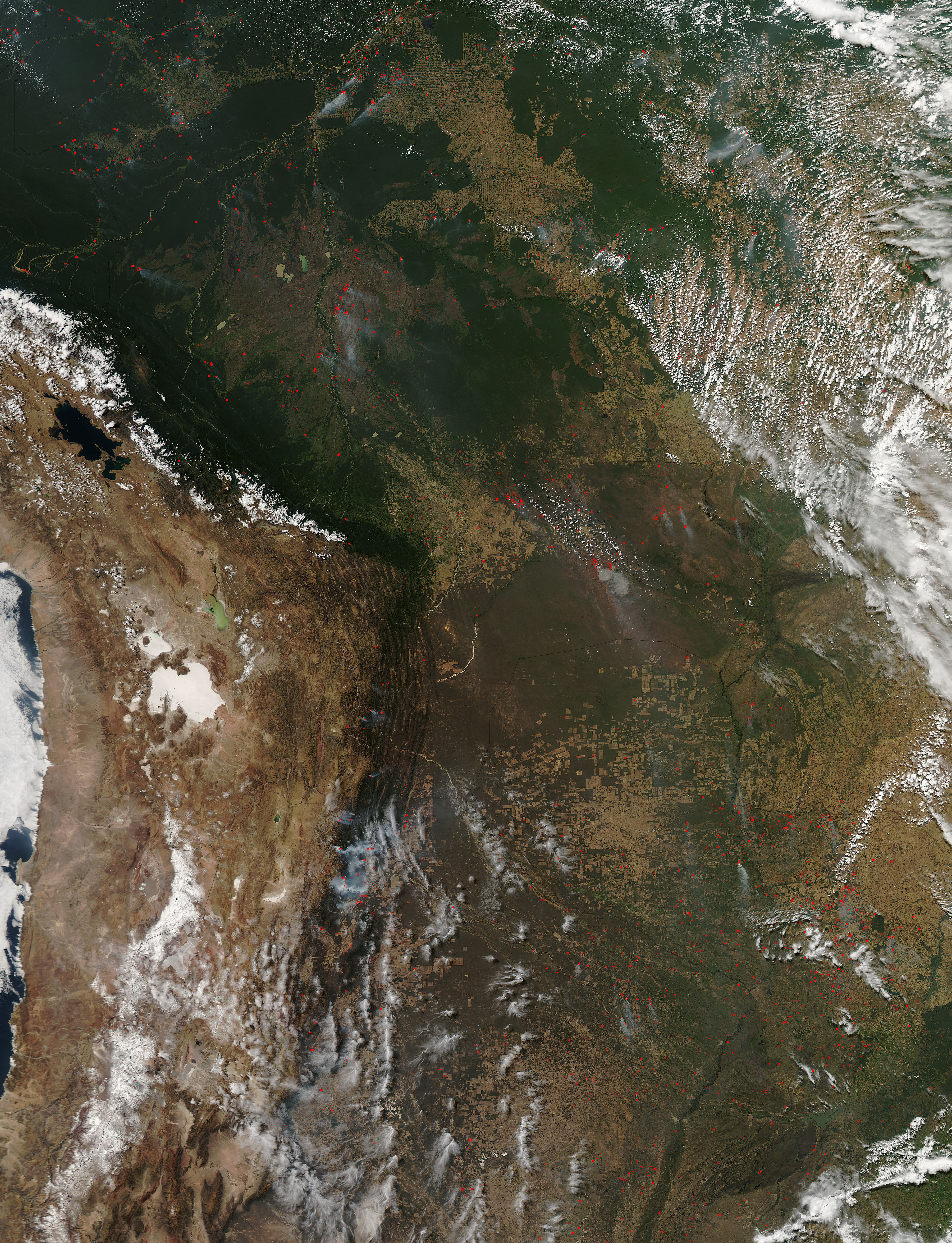 Fires in central South America - related image preview