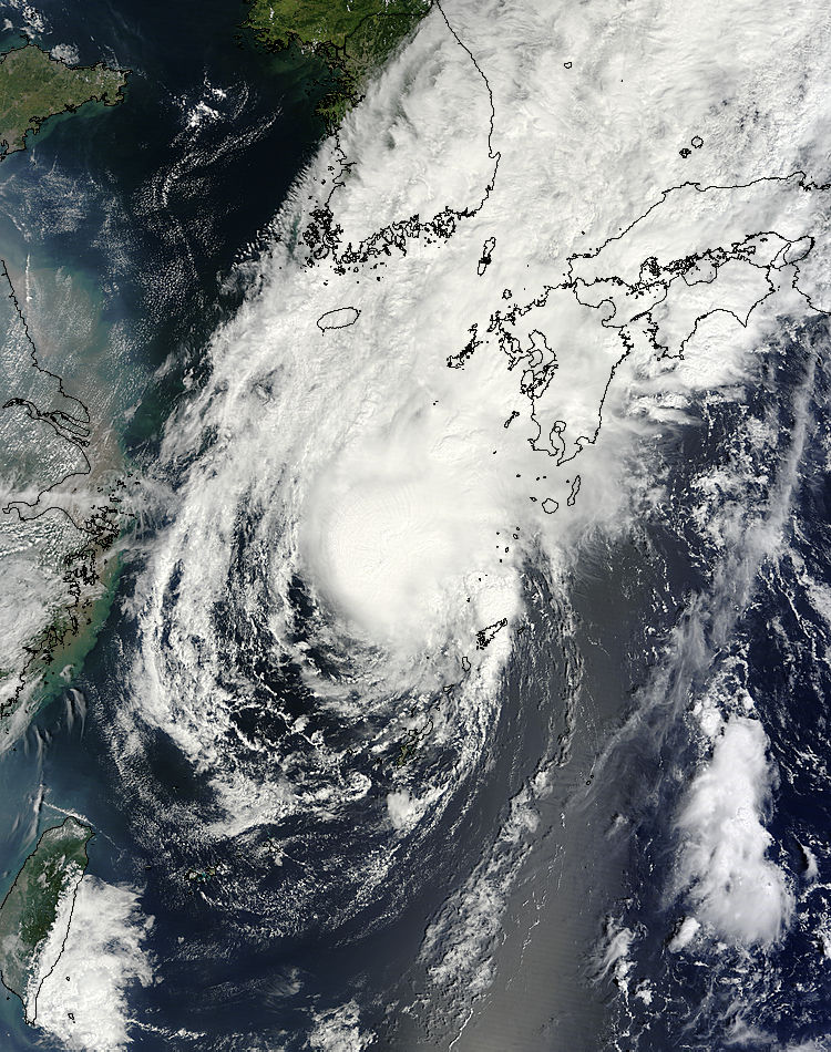Tropical Storm Toraji (15W) approaching Japan - related image preview