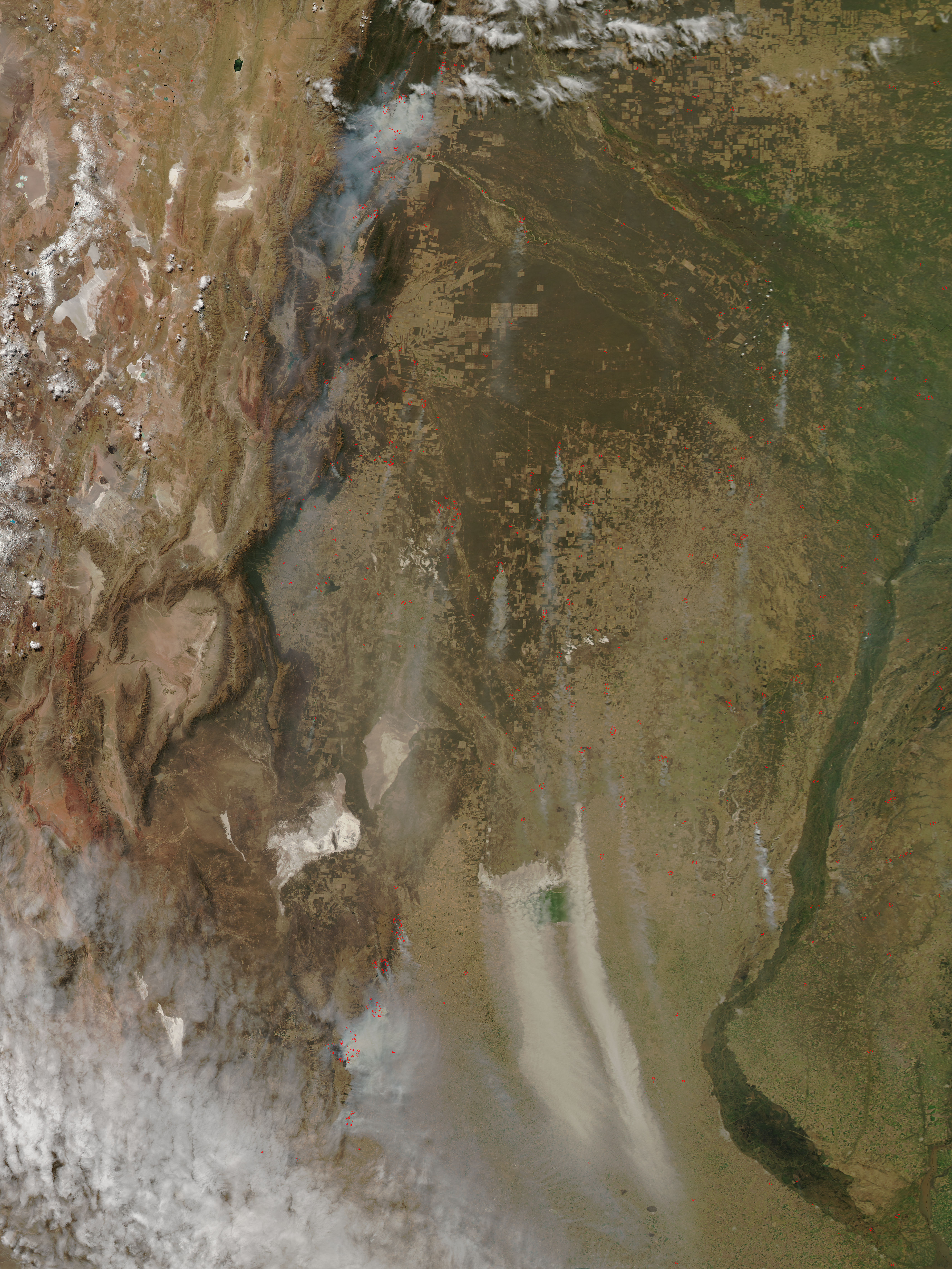 Fires, smoke, and dust in Argentina - related image preview