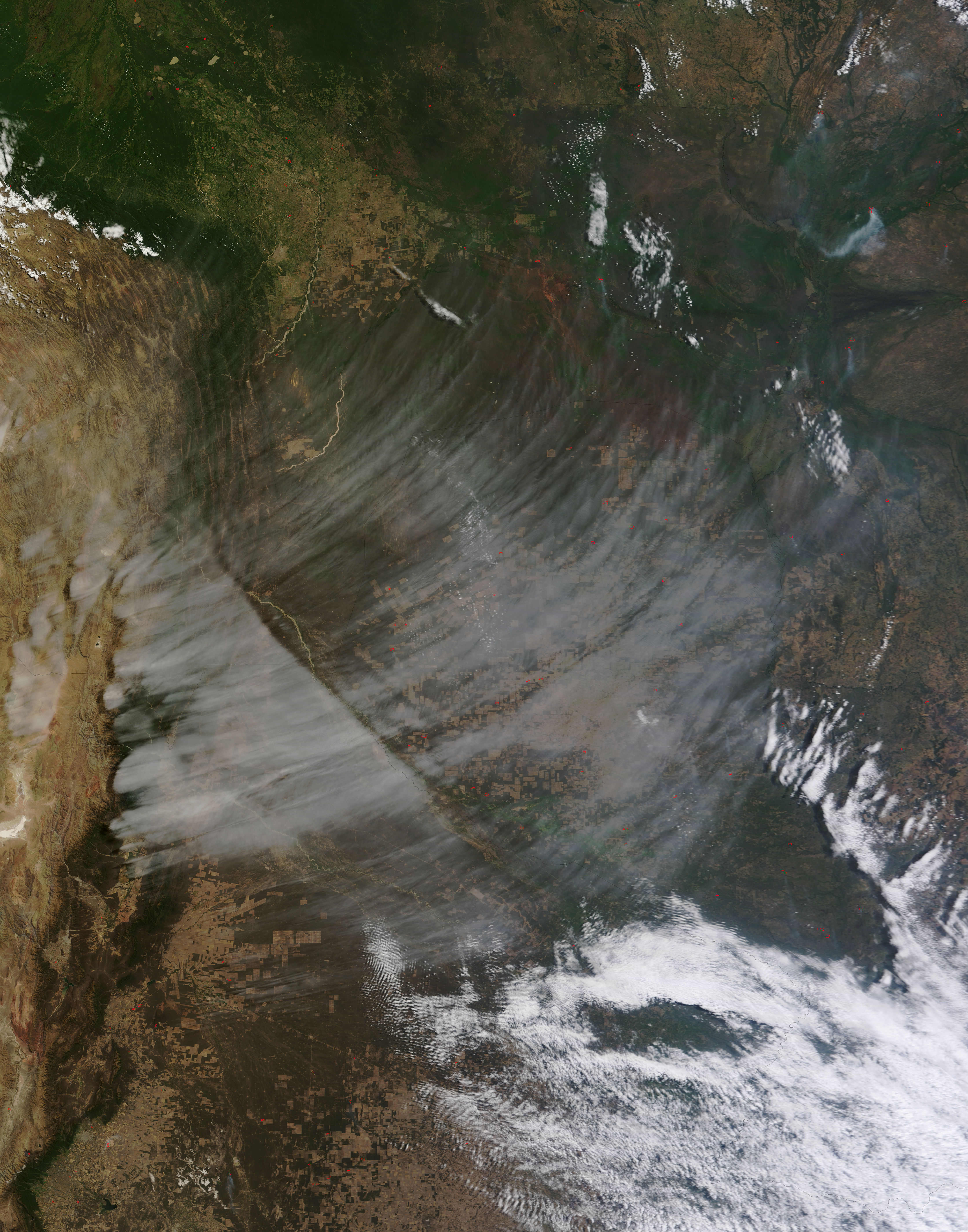 Clouds in central South America - related image preview
