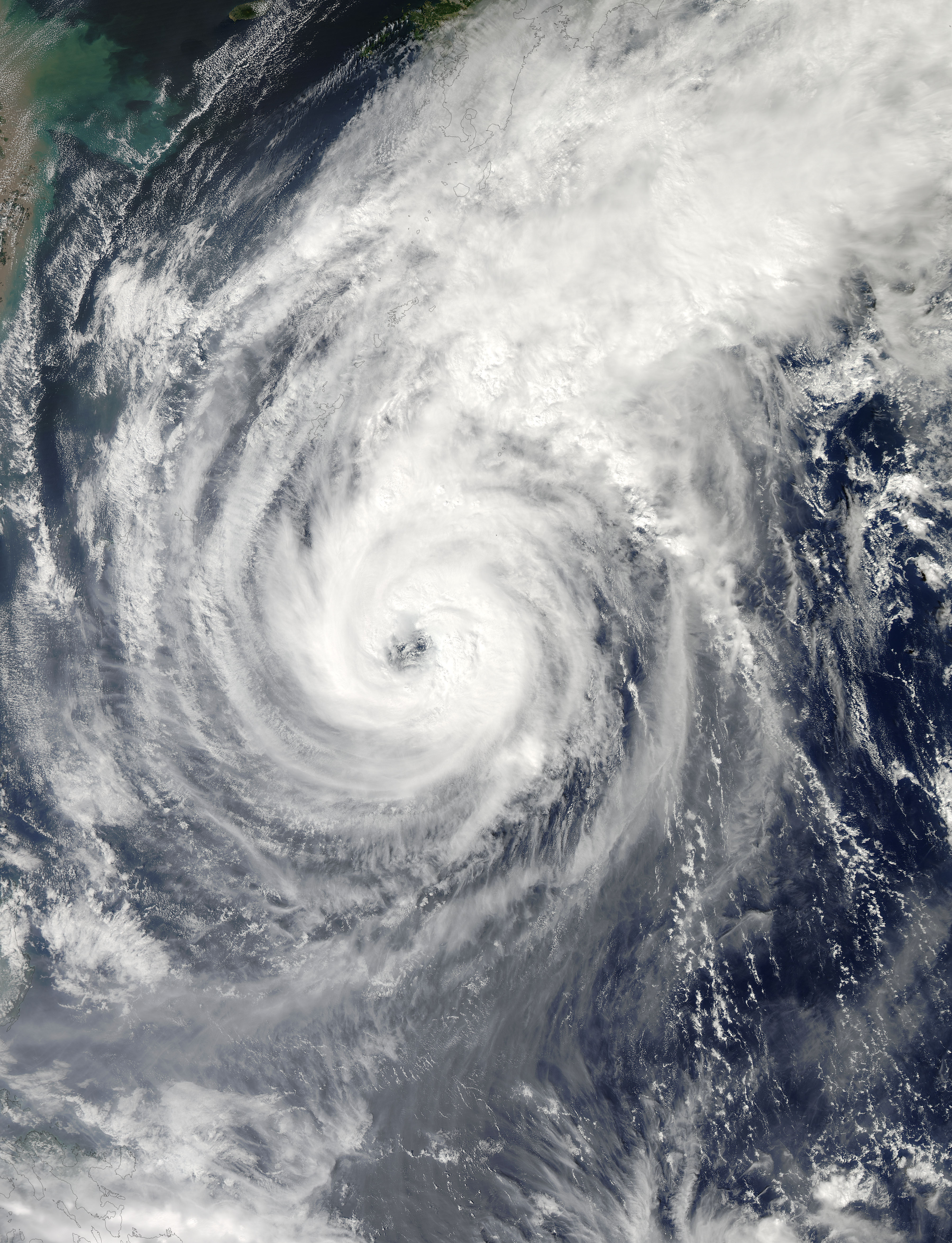 Typhoon Fitow (22W) in the Pacific Ocean - related image preview