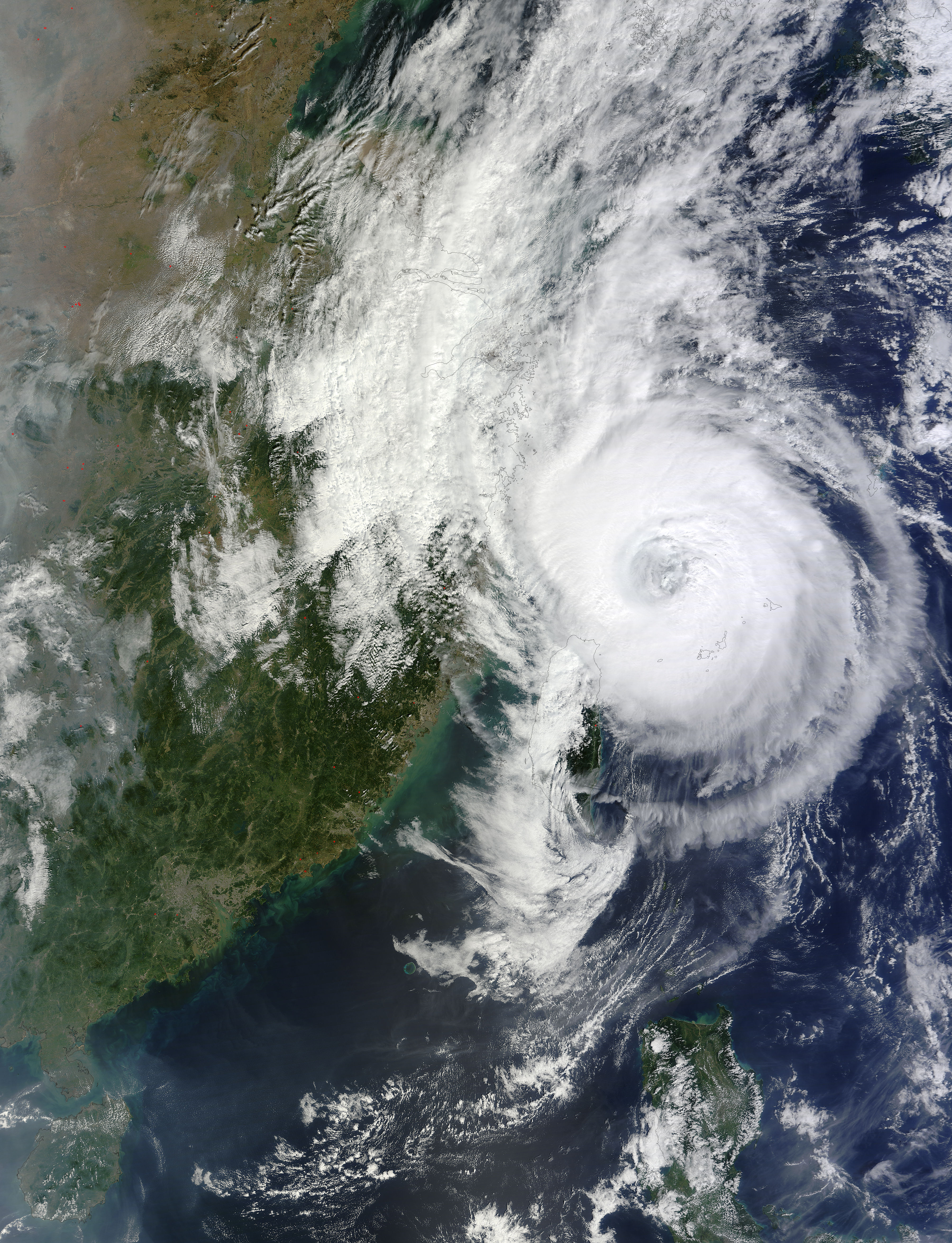 Typhoon Fitow (22W) over China and Taiwan - related image preview