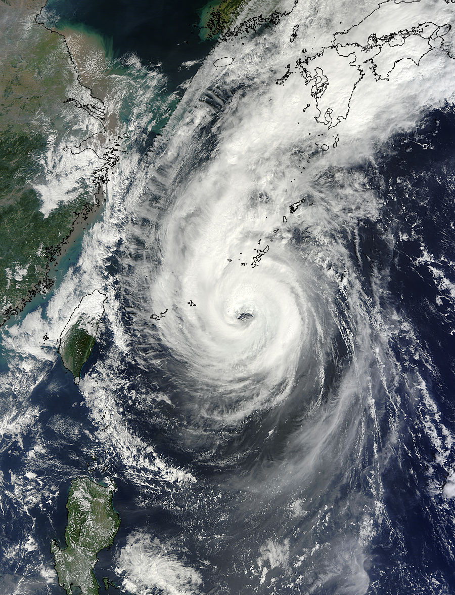 Typhoon Fitow (22W) approaching China and Taiwan - related image preview