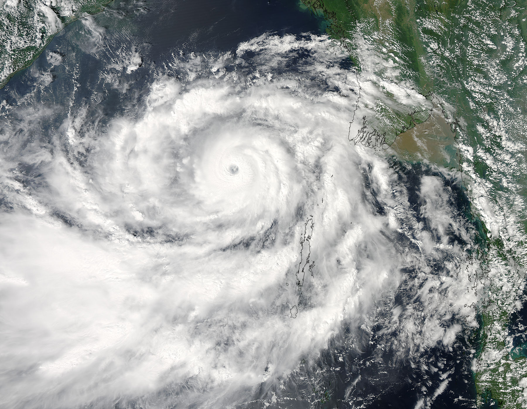 Tropical Cyclone Phailin (02B) in the Bay of Bengal - related image preview