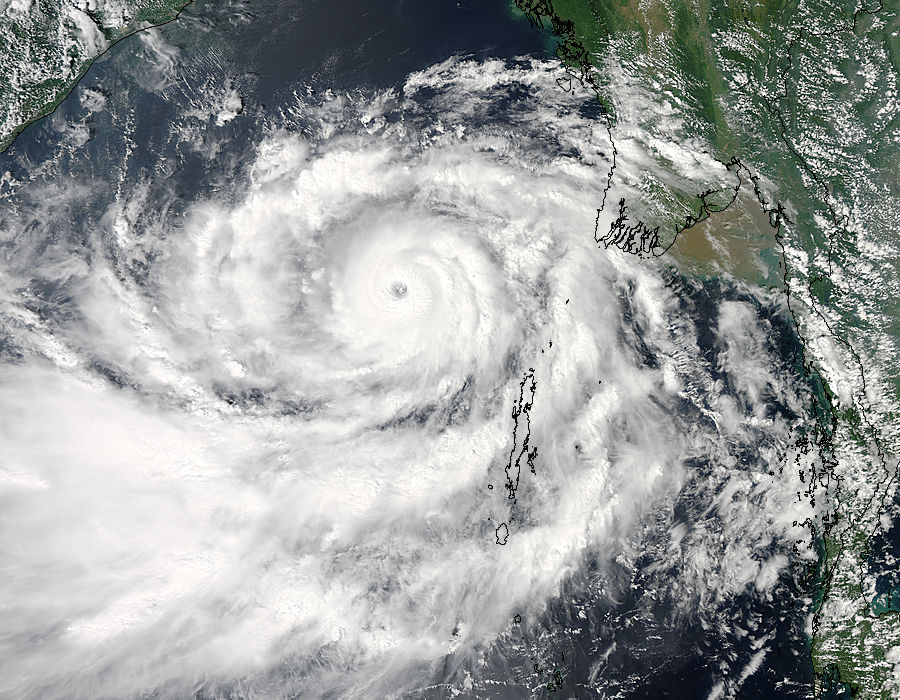 Tropical Cyclone Phailin (02B) in the Bay of Bengal - related image preview