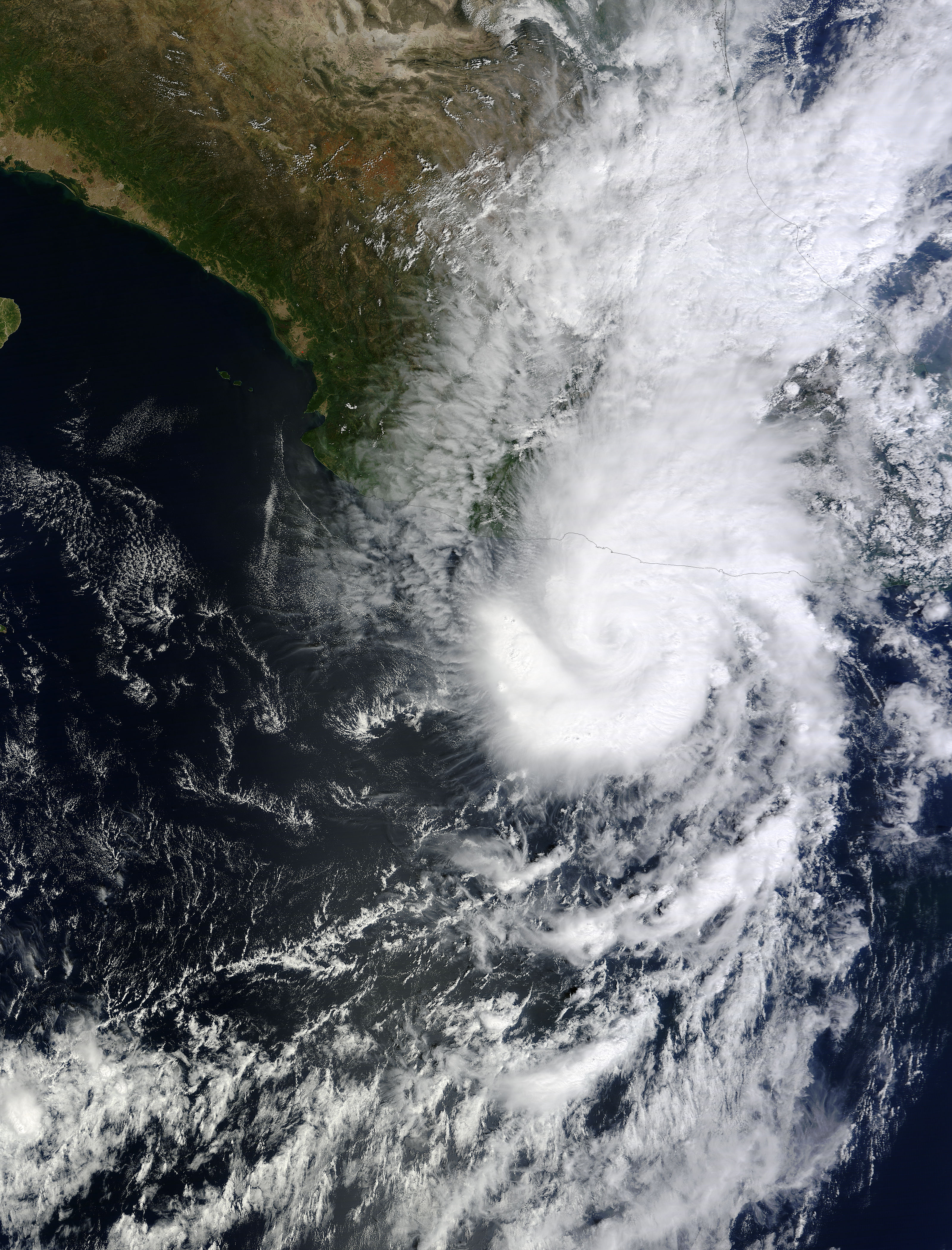 Hurricane Raymond (17E) over Mexico - related image preview