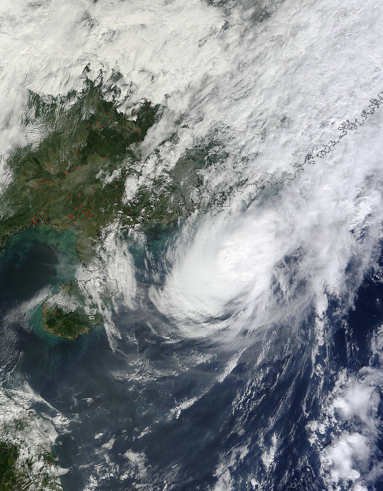 Typhoon Krosa (29W) in the South China Sea - related image preview