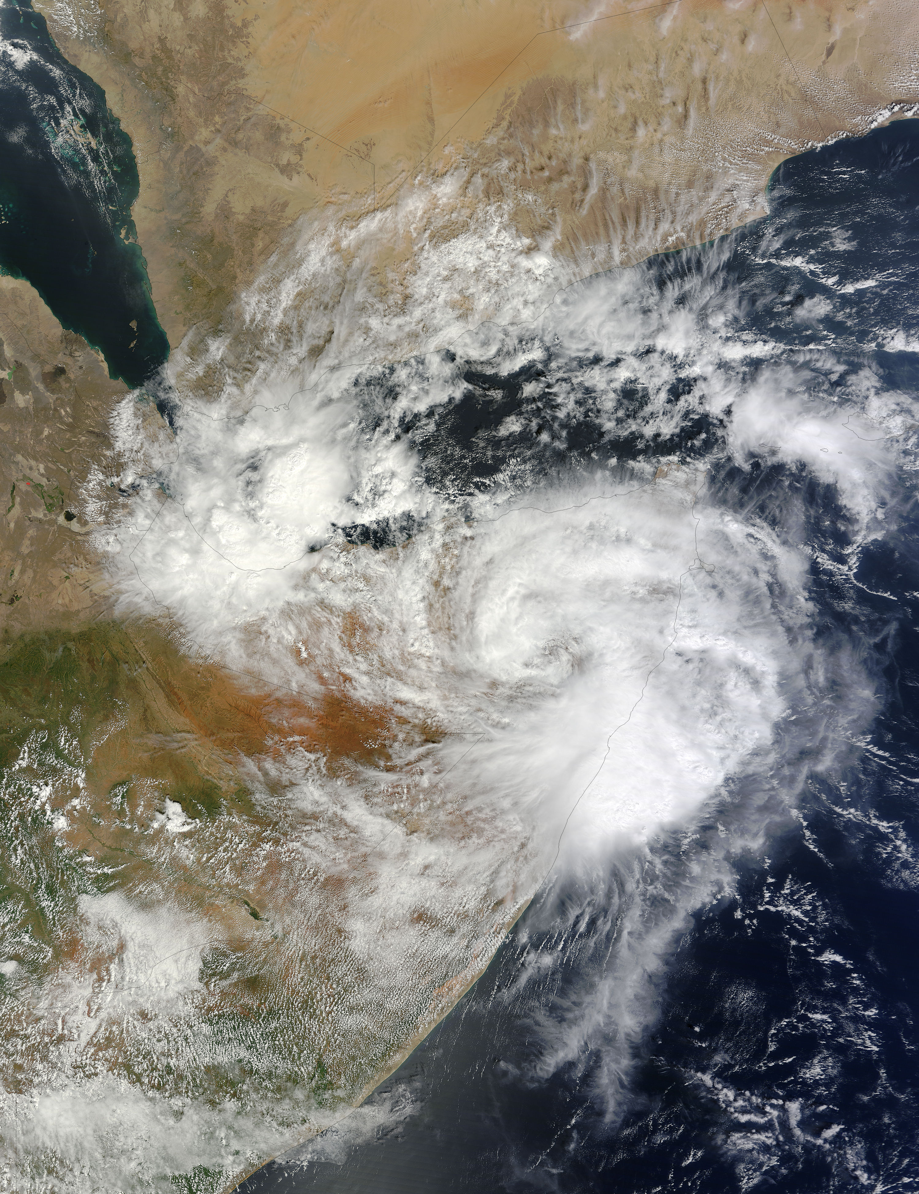 Tropical Cyclone Three (03A) over Somalia - related image preview