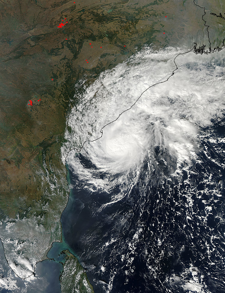 Tropical Cyclone Helen (04B) over India - related image preview