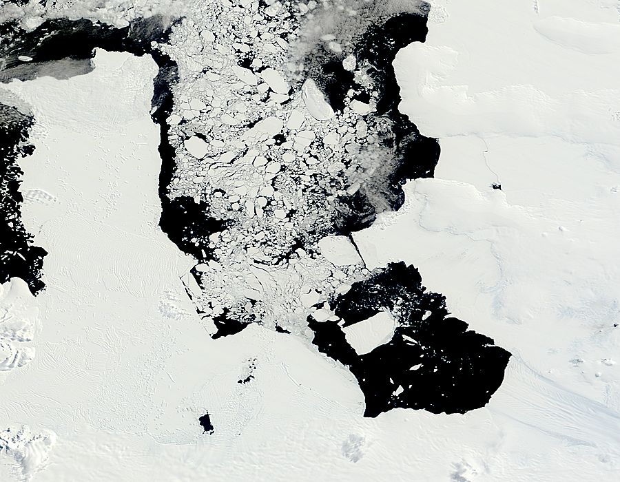 Iceberg from Pine Island Glacier, Antarctica (morning overpass) - related image preview