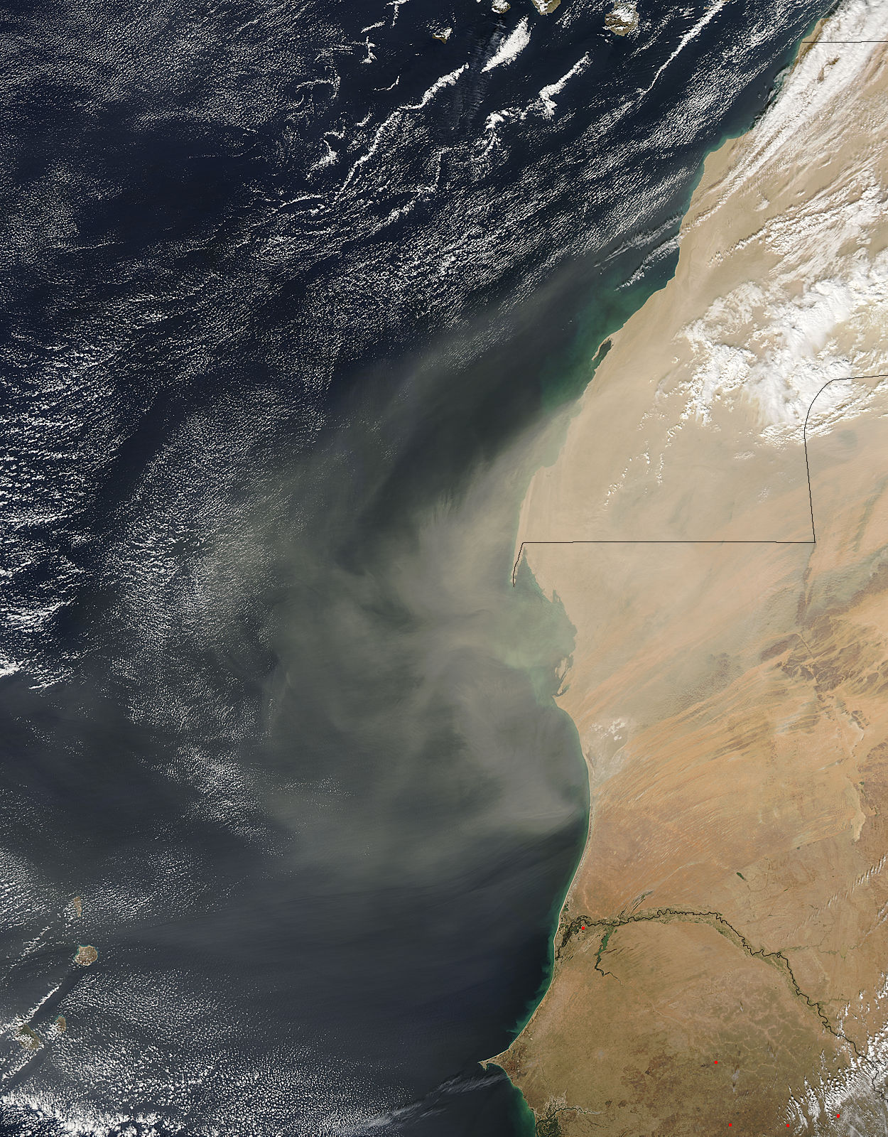 Dust storm off West Africa - related image preview