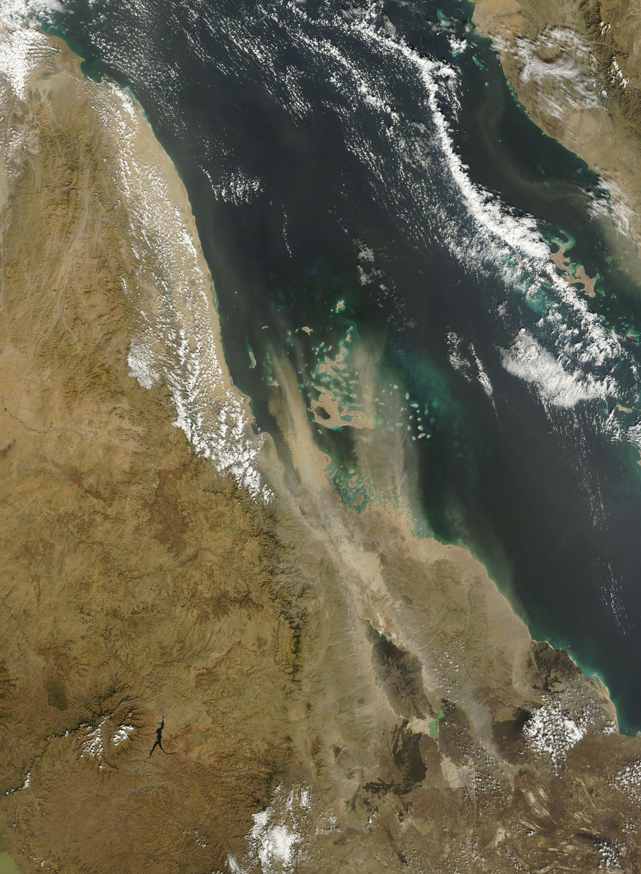 Dust storms over the Red Sea (morning overpass) - related image preview