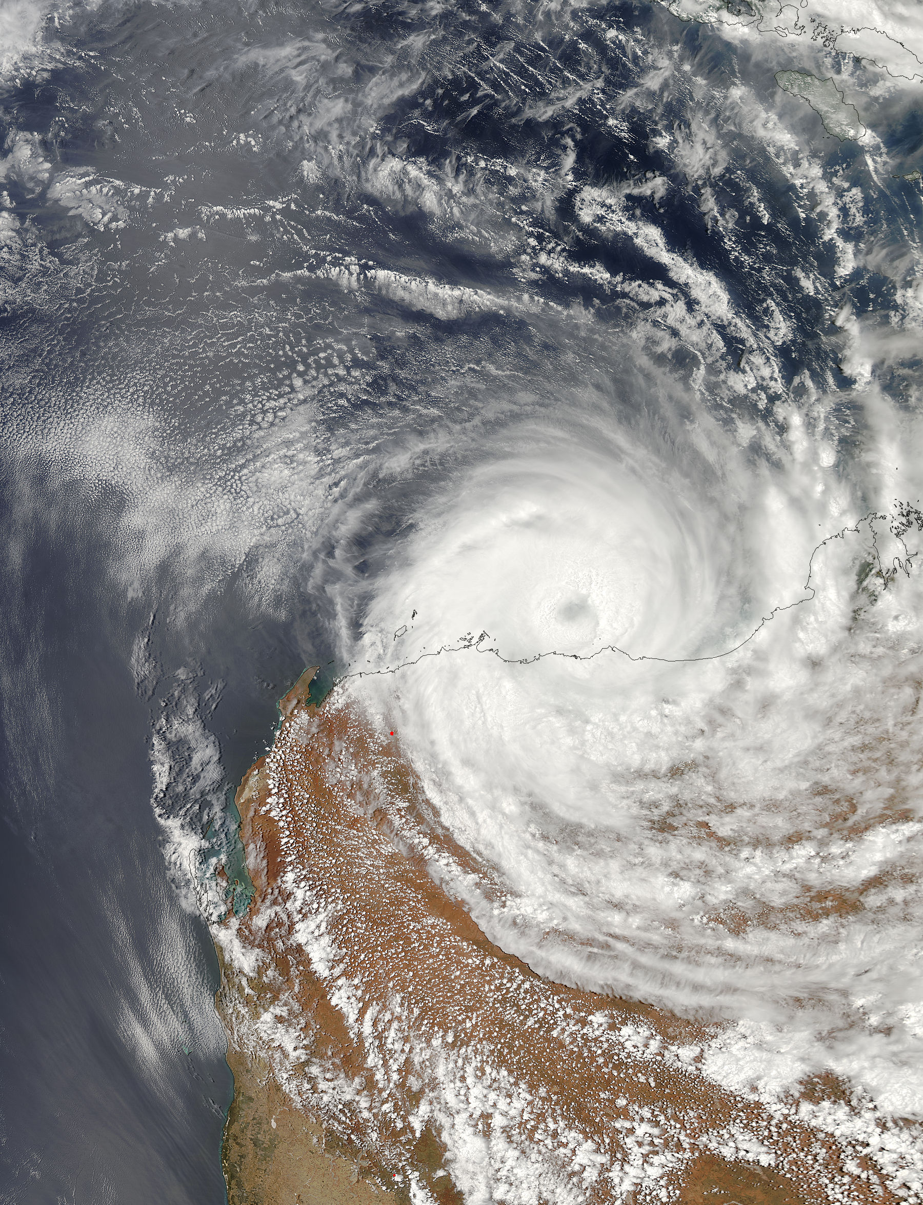 Tropical Cyclone Christine (05S) over Western Australia - related image preview