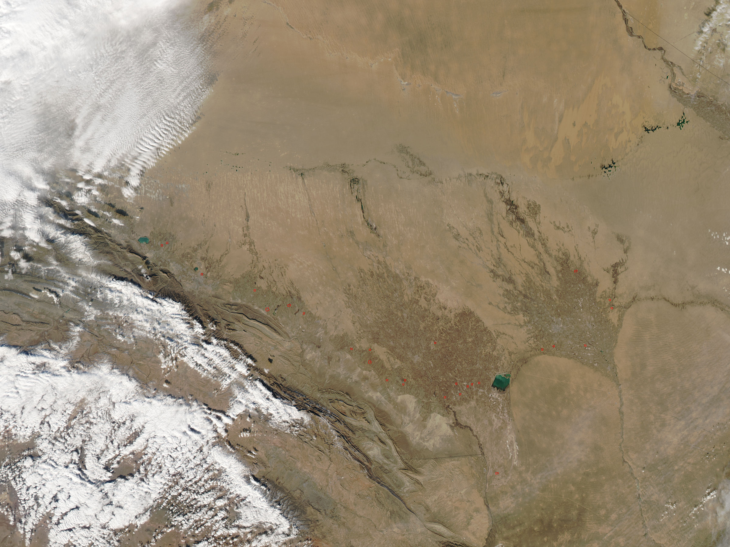 Fires in southern Turkmenistan - related image preview