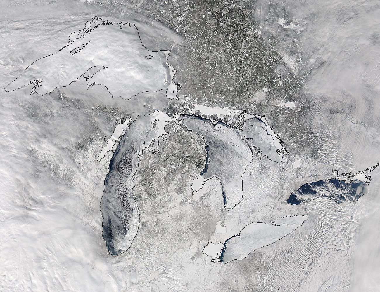 Ice on the Great Lakes (true color) - related image preview