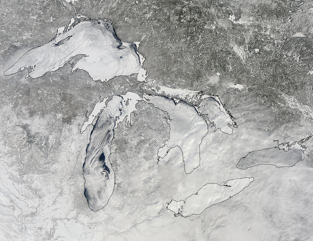 Ice on the Great Lakes (true color) - related image preview