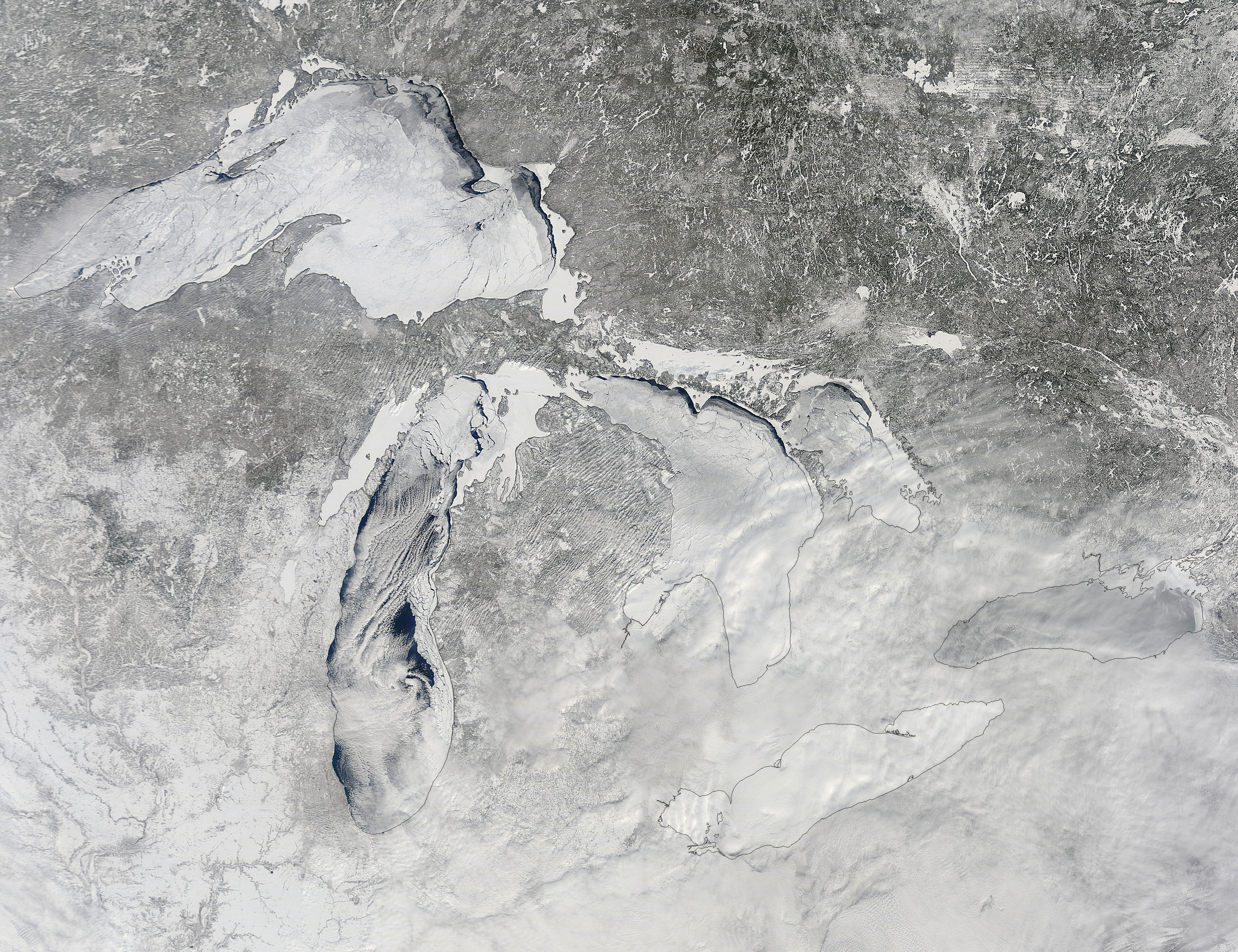 Ice on the Great Lakes (true color) - related image preview