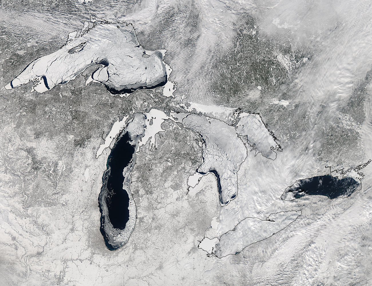 Ice on the Great Lakes (true color) - related image preview