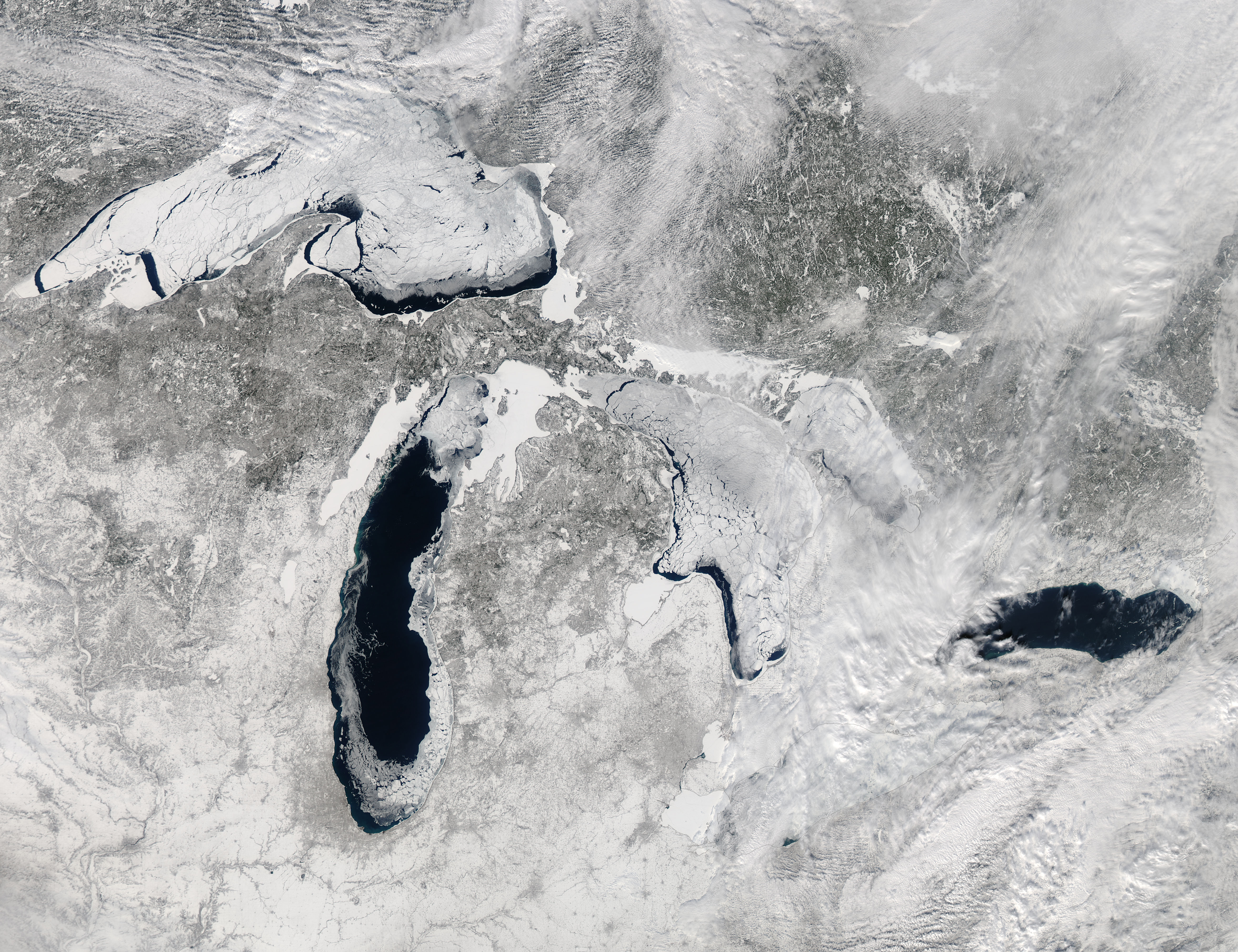 Ice on the Great Lakes (true color) - related image preview