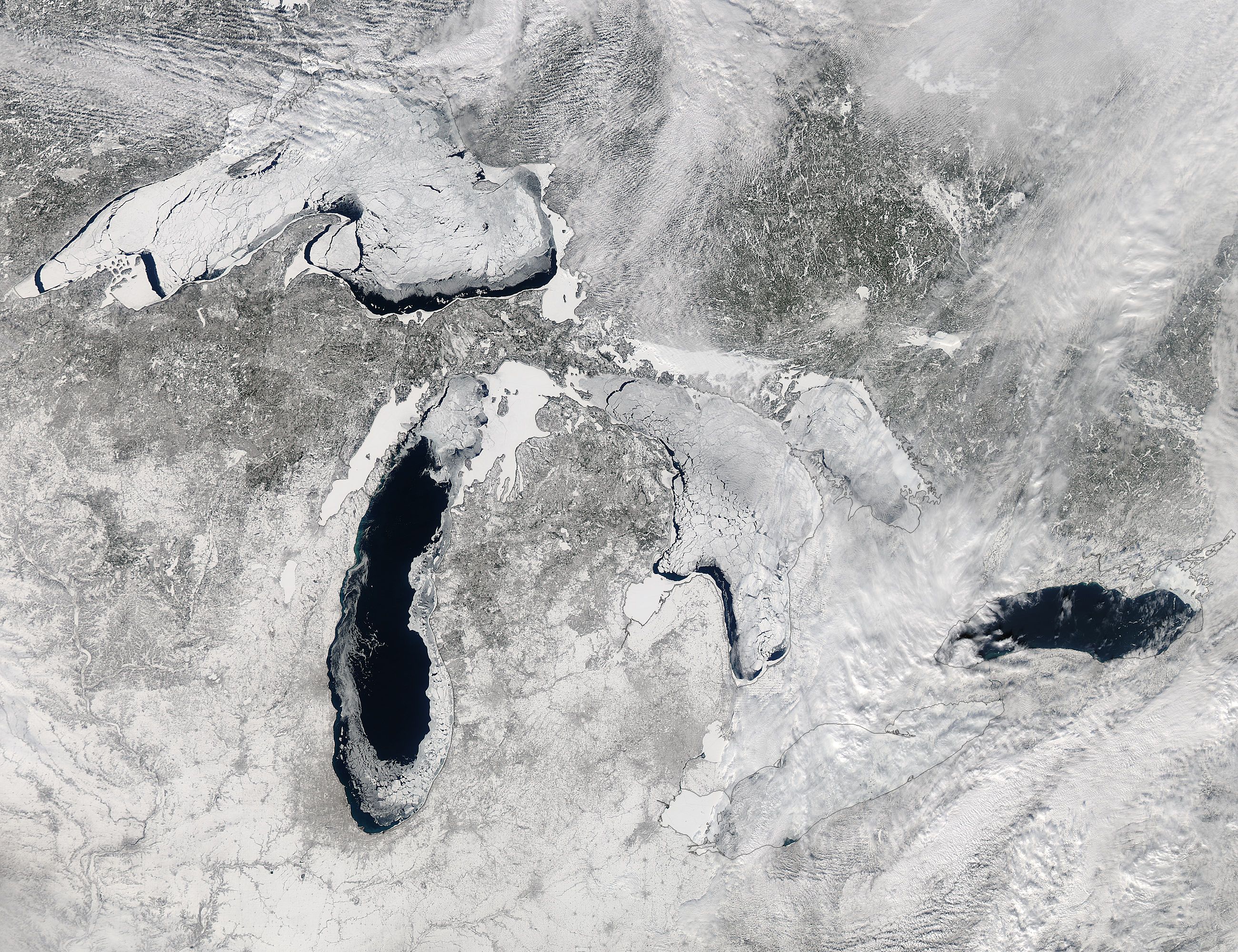 Ice on the Great Lakes (true color) - related image preview