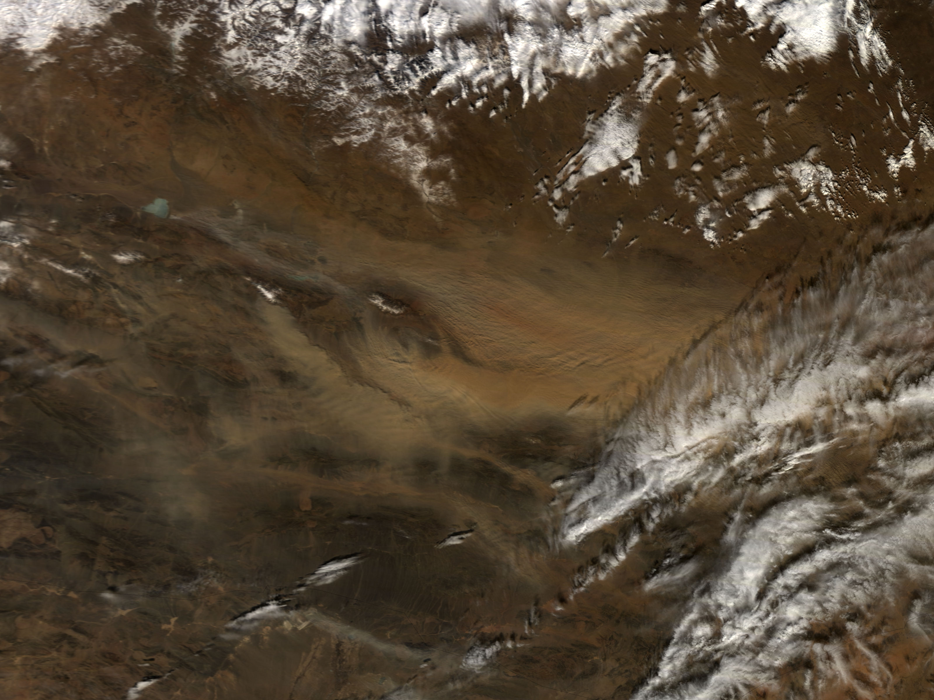 Dust storm in the Gobi Desert - related image preview