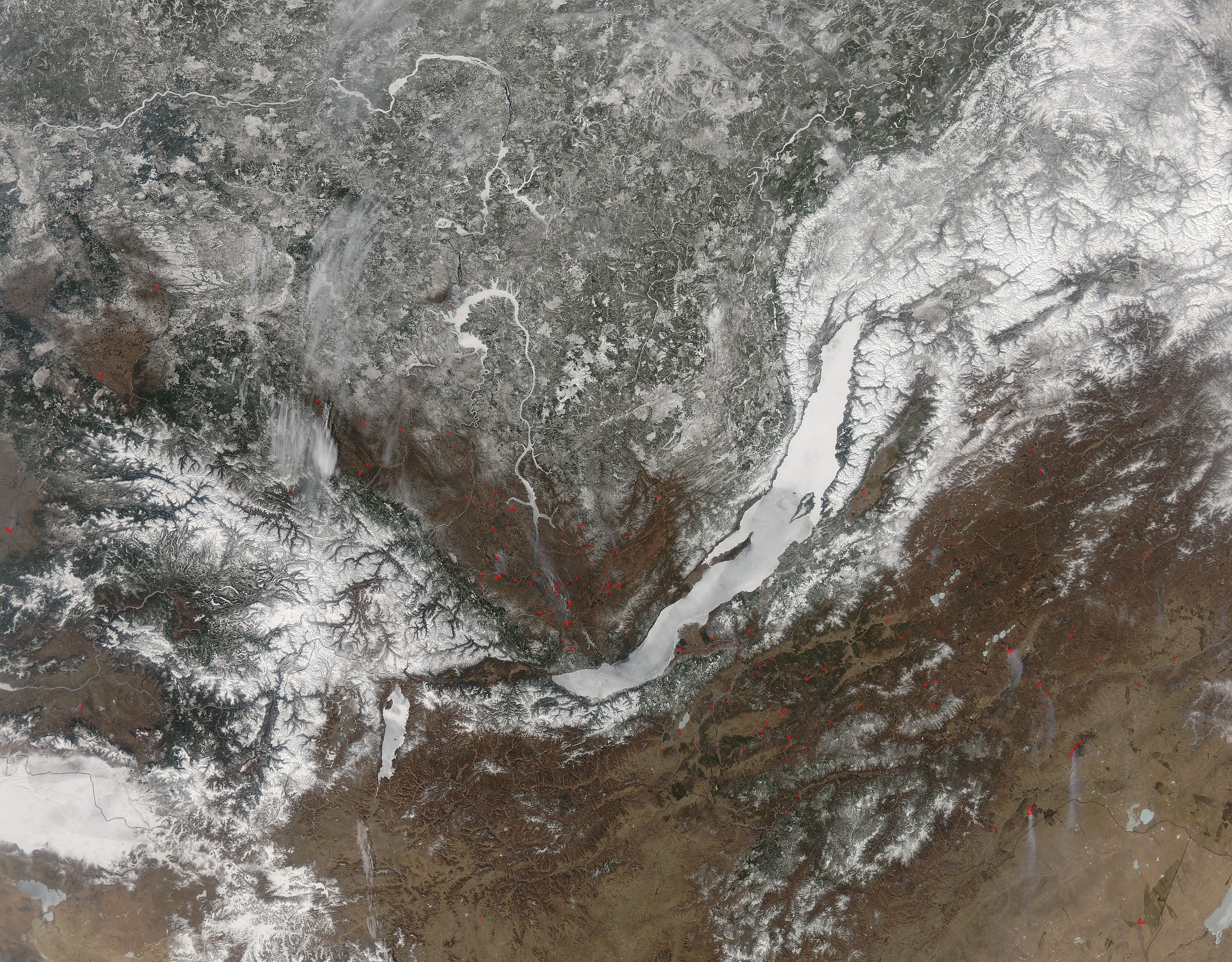 Fires near Lake Baikal, Russia - related image preview