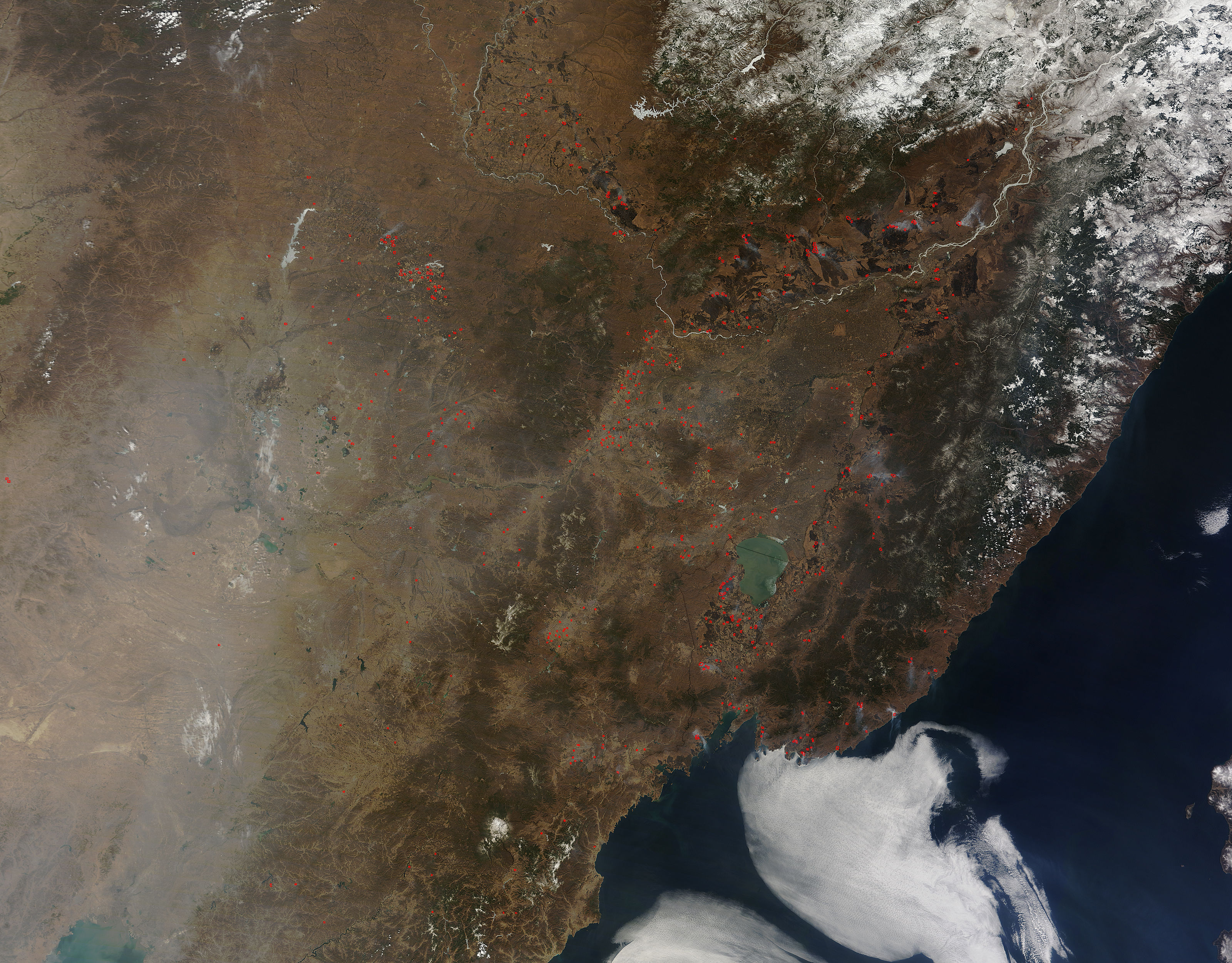 Fires in eastern China and Russia - related image preview