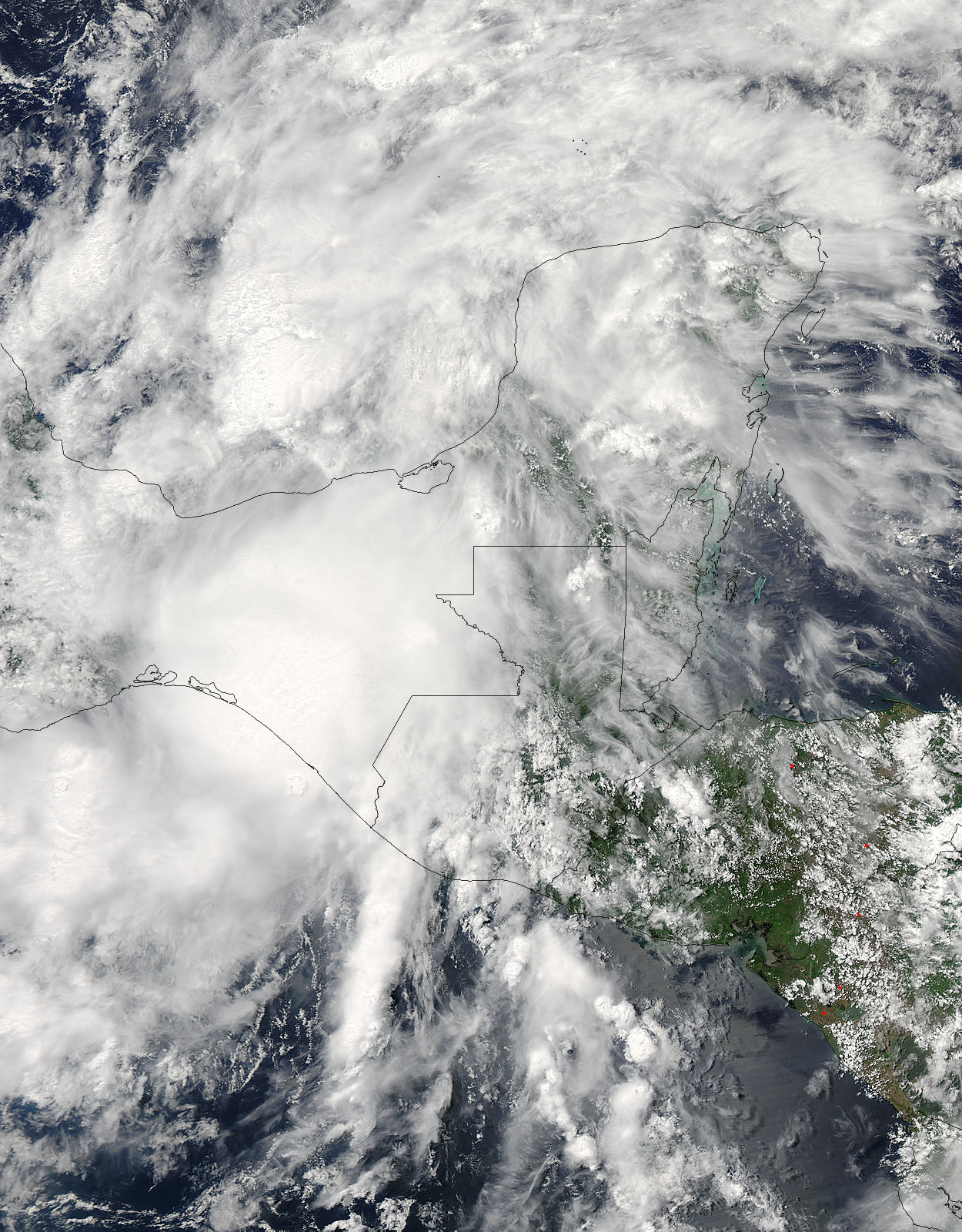 Tropical Storm Boris (02E) over Central America - related image preview