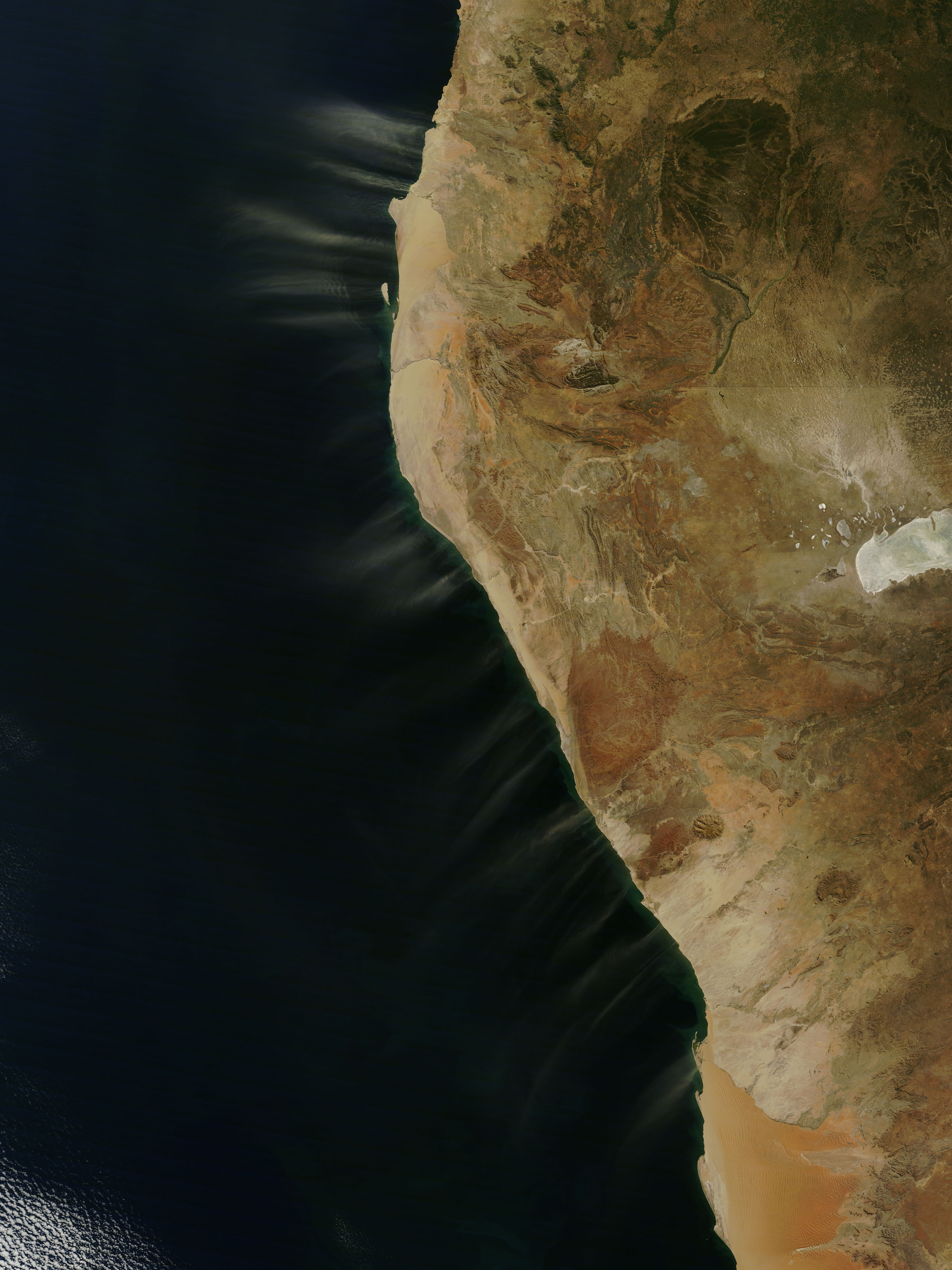 Dust storms off Namibia and Angola - related image preview