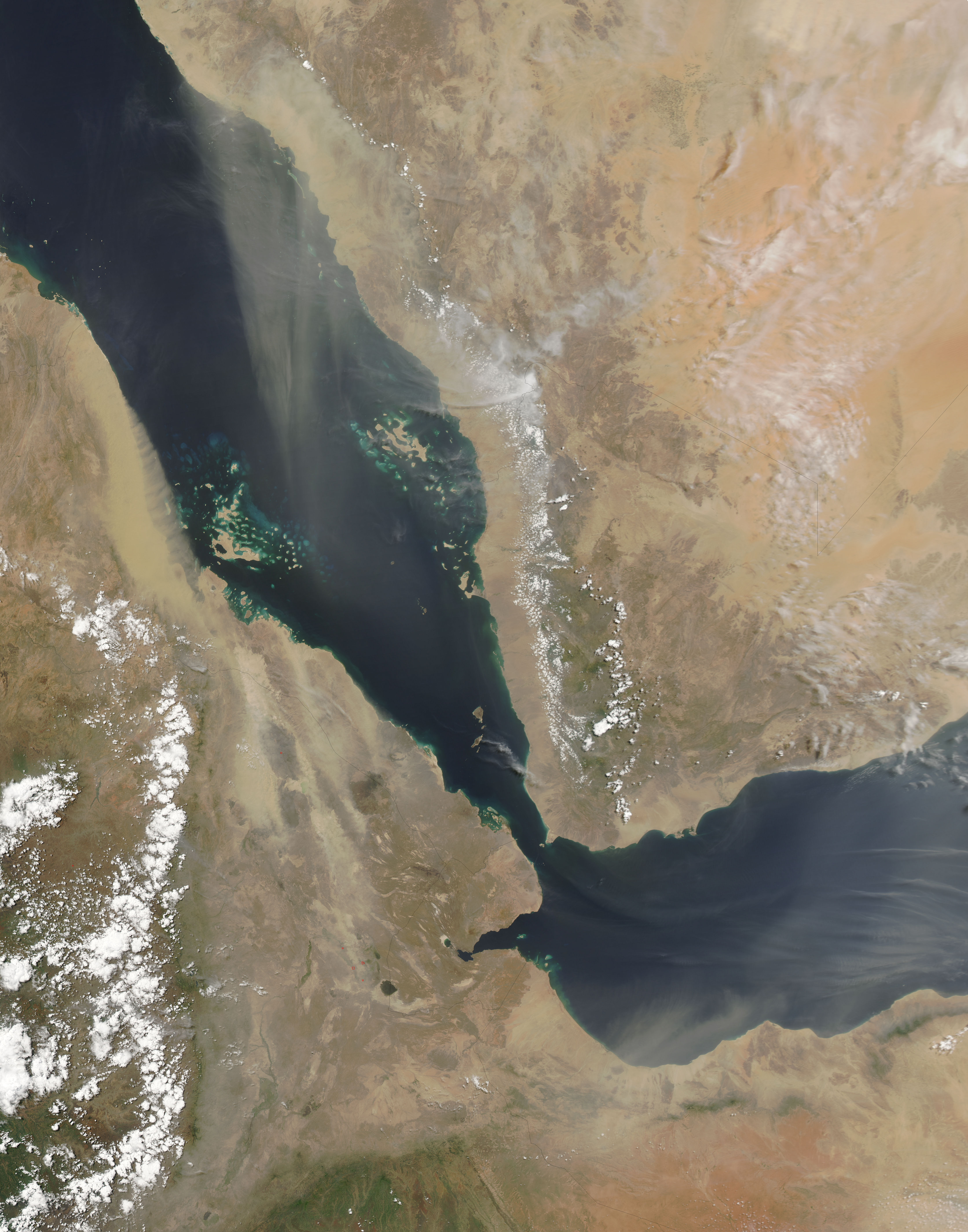 Dust storms over the Red Sea and Gulf of Aden - related image preview