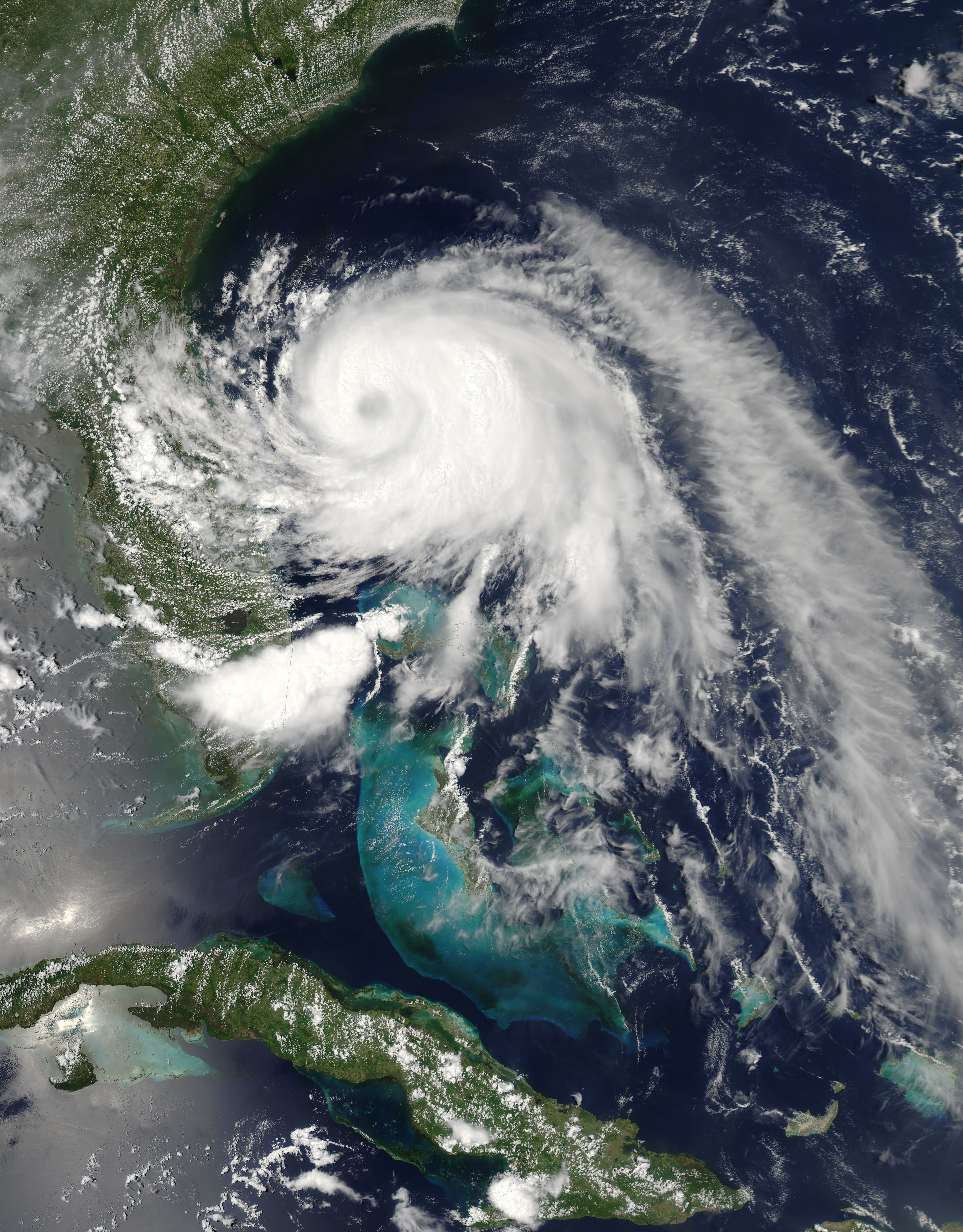 Tropical Storm Arthur (01L) off Florida (afternoon overpass) - related image preview